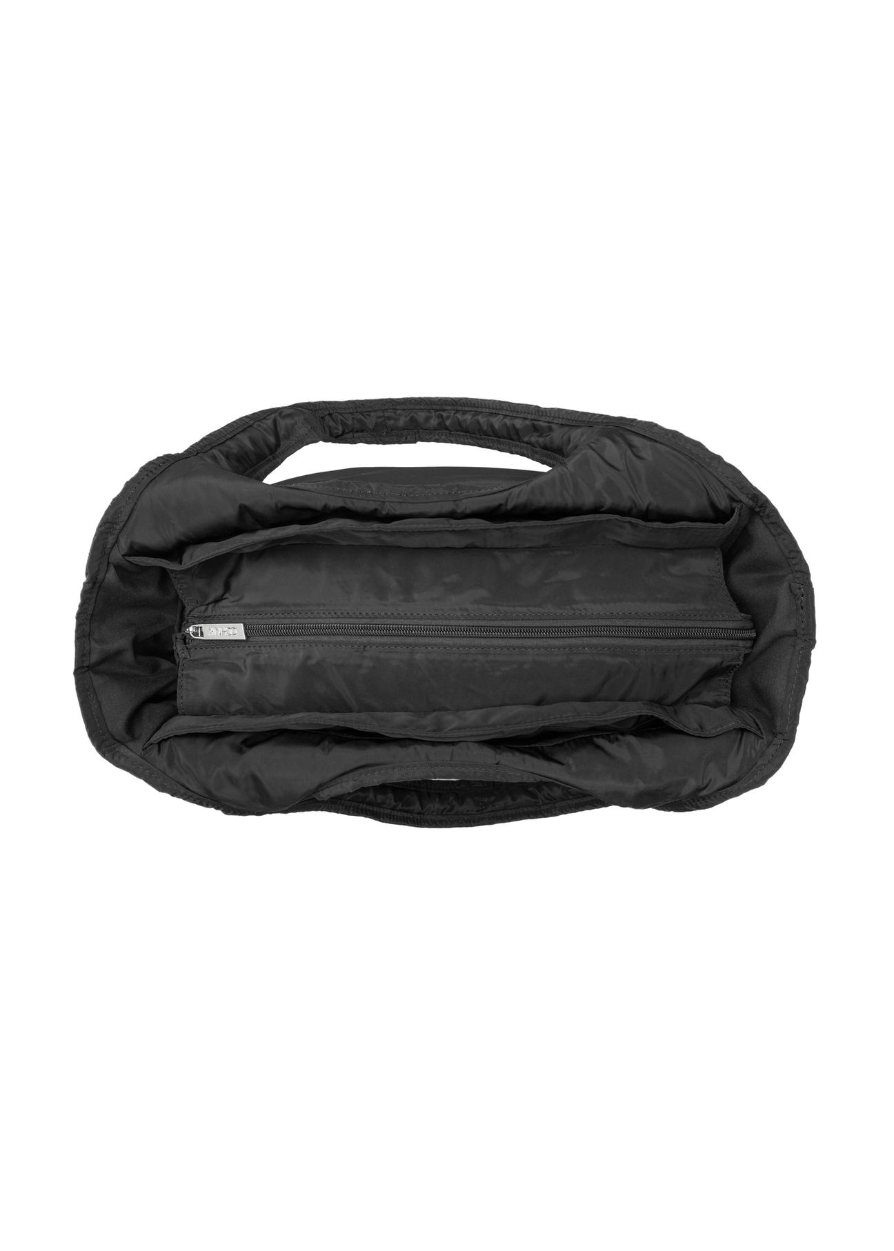 Large nylon women's handbag TOREN-0340-99(W26), product view inside on white background.