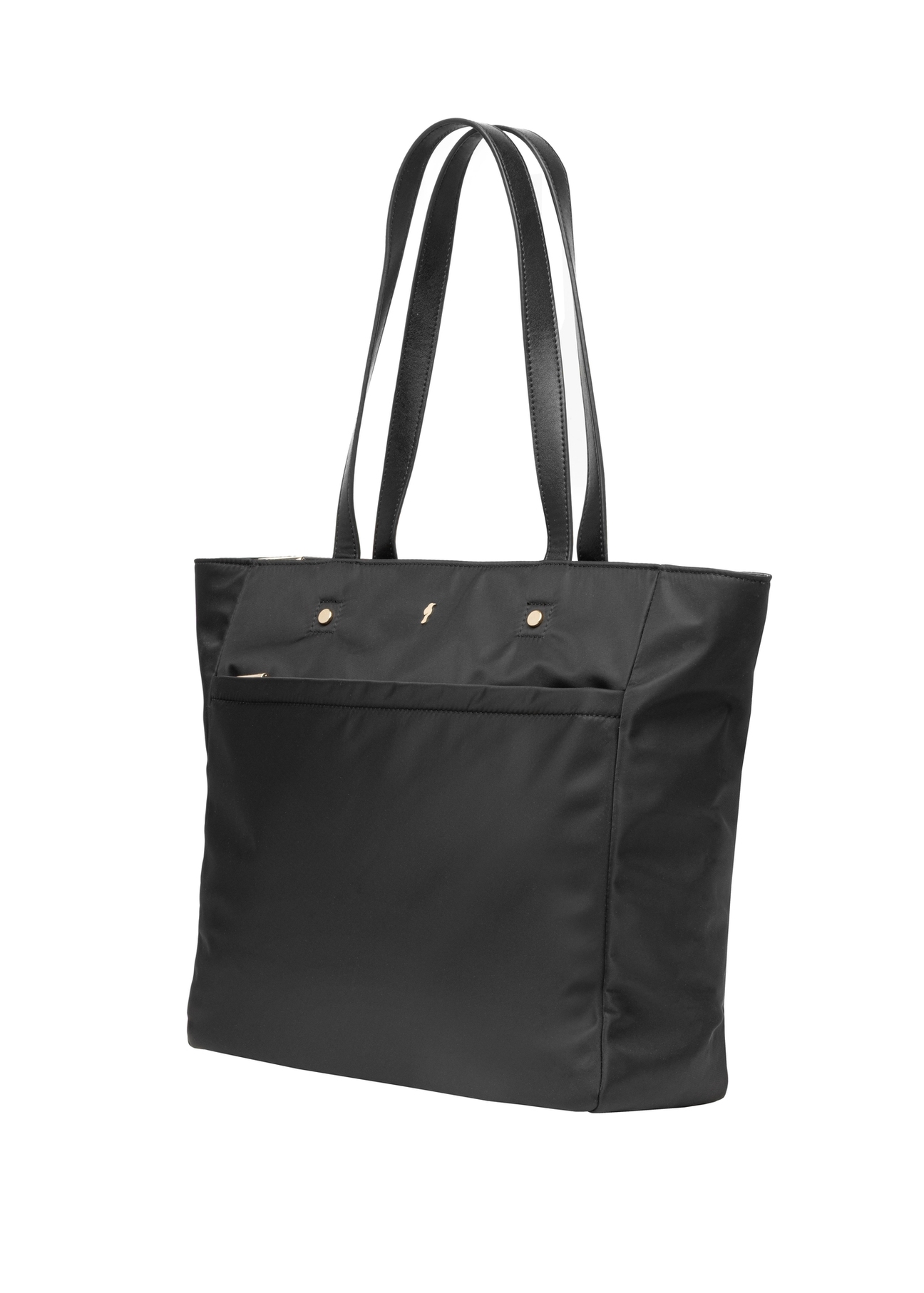 Large black shopper bag TOREN-0353-99(Z26), diagonal product view on white background.