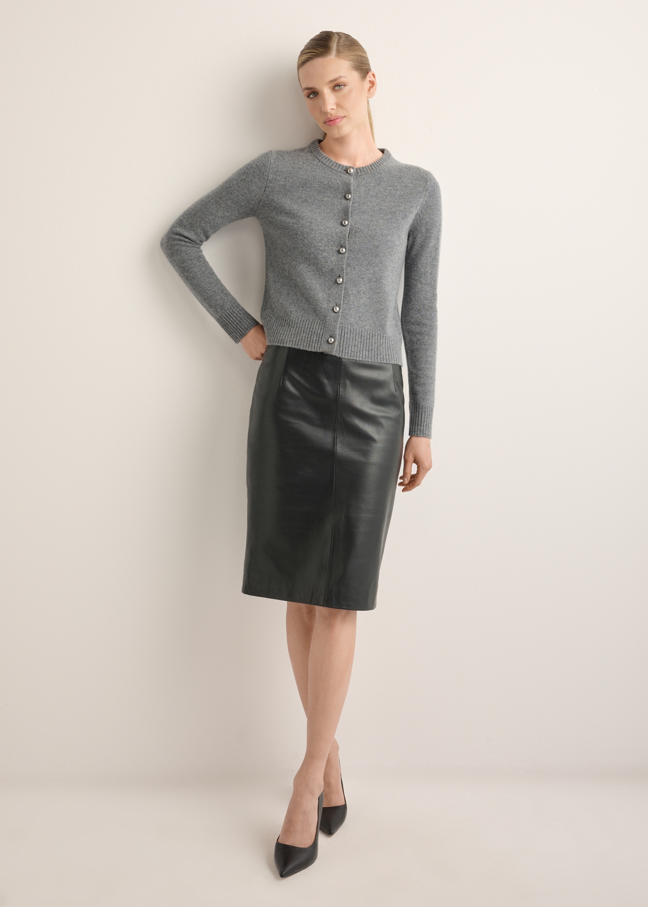 Women's Leather Pencil Skirt SPCDS-0031-99(KS)