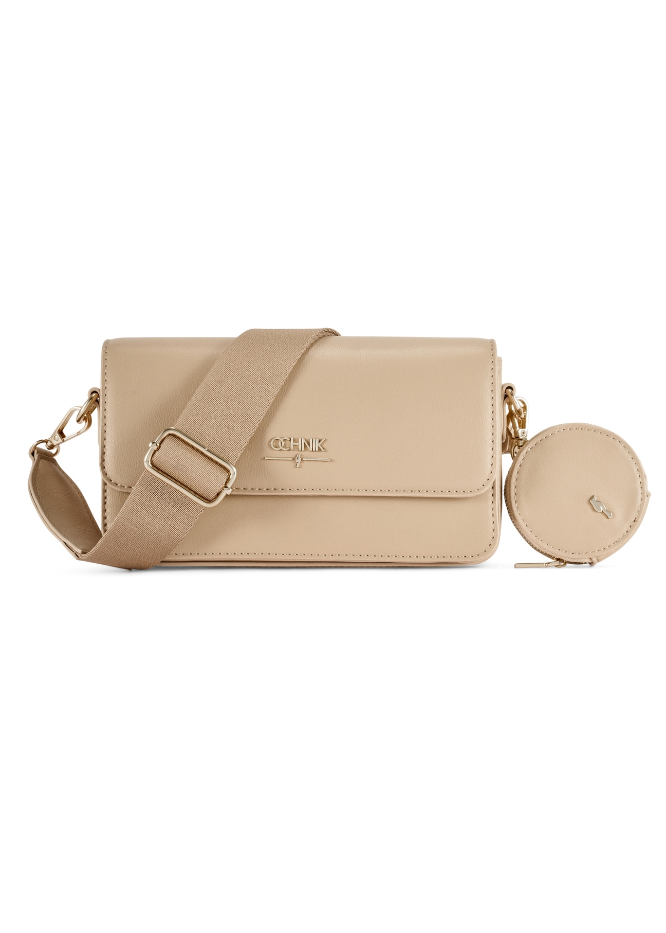 Small beige women's handbag TOREC-1171-1B(W26)