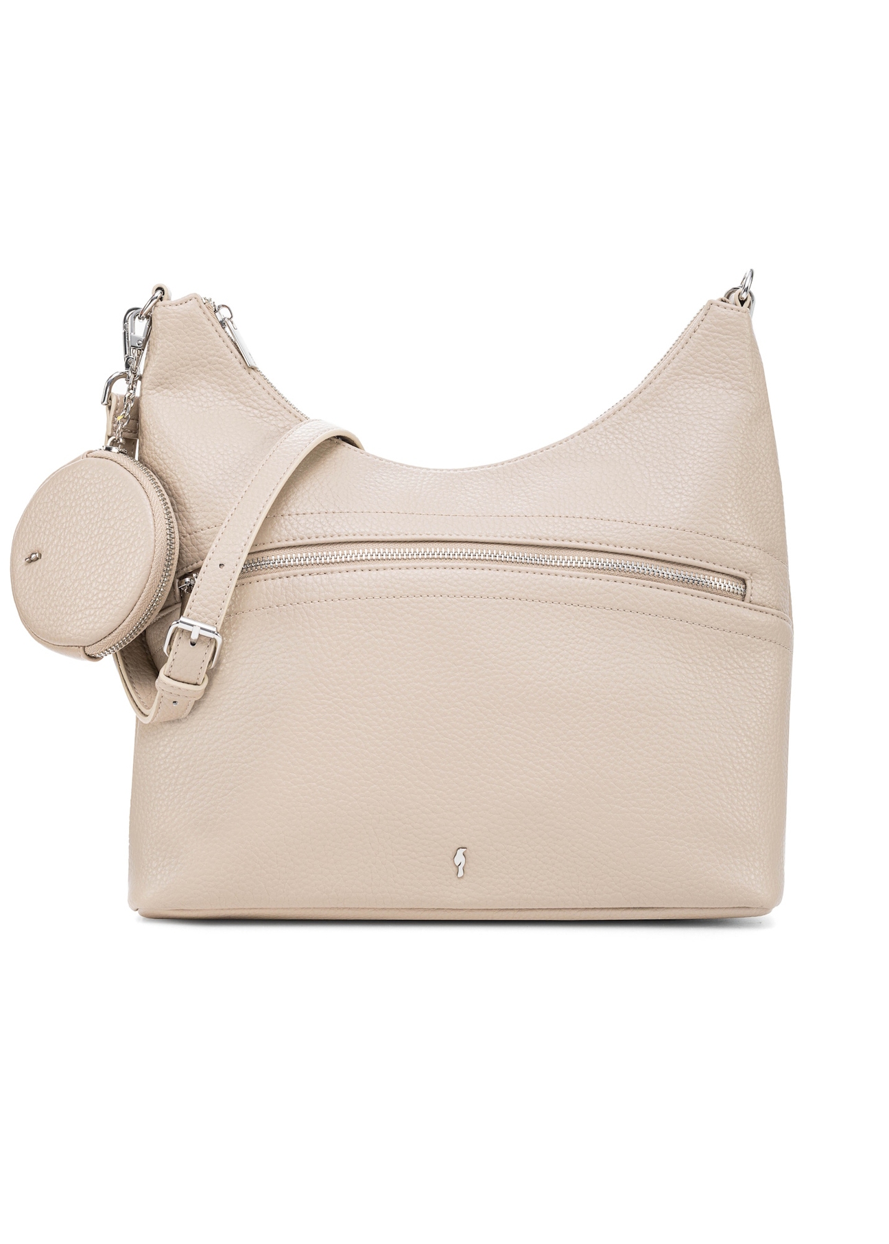 Cream purse handbag TOREC-0886A-80(Z25), front product view on white background.