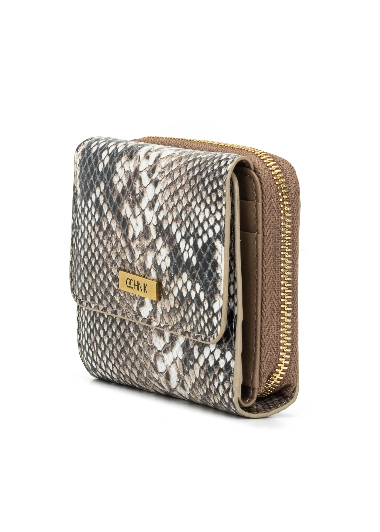 Small women's leather wallet PORES-0971-86(Z25), diagonal product view on white background.