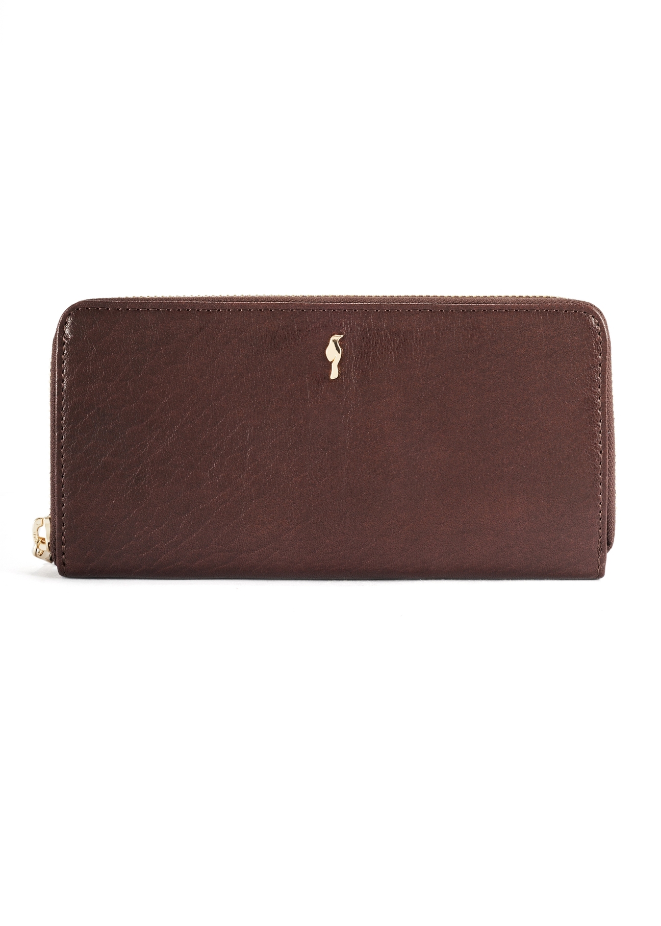 Large brown women's wallet PORES-0964-89(Z25), product view from the front on a white background.