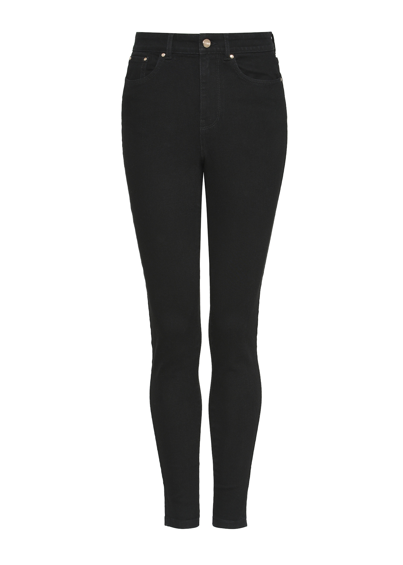 Black women's jeans JEADT-0010A-99(Z25), product view from the front on a white background.