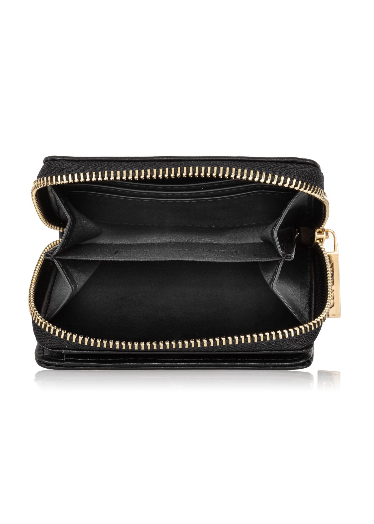 Small black women's wallet with rhinestones POREC-0158C-99(Z23)-06