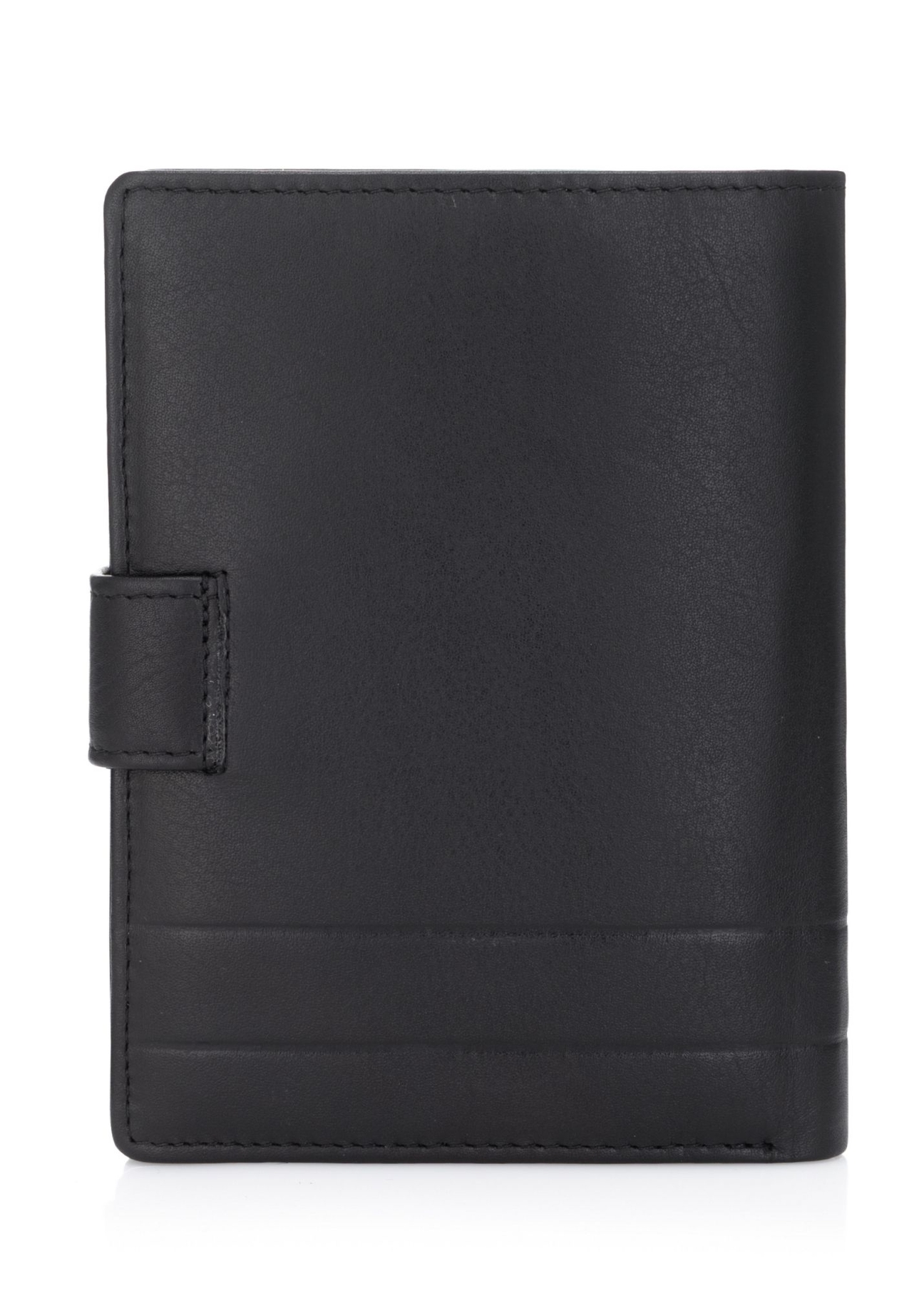 Large men's leather wallet PORMS-0143B-99(Z25), back view of the product on a white background.