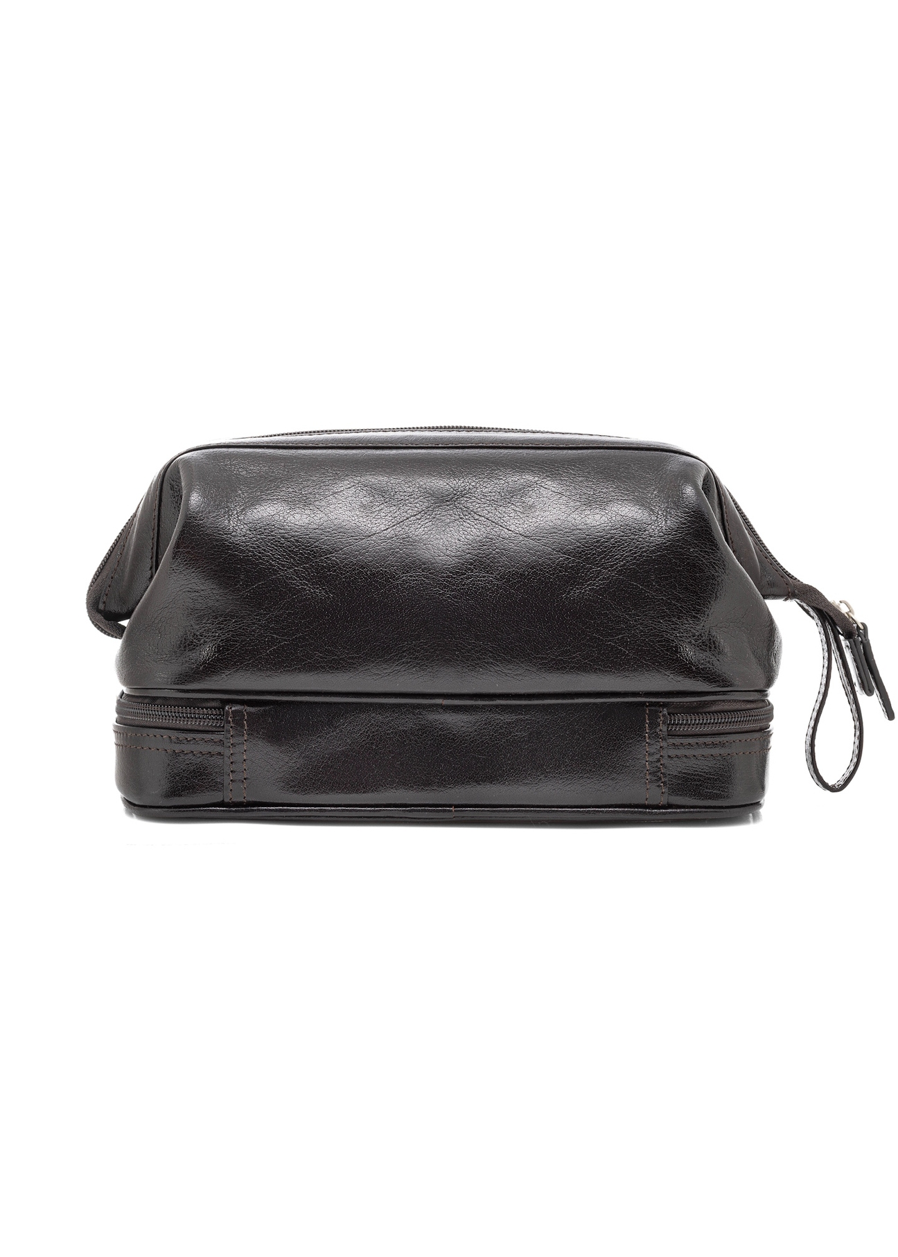 Men's glossy cosmetic bag TORMS-0479-99(Z25), back view of the product on a white background.