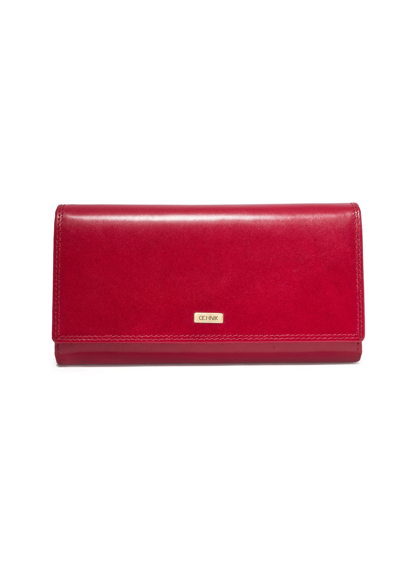 Red women's wallet PL-125-4B(KS), front product view on white background.