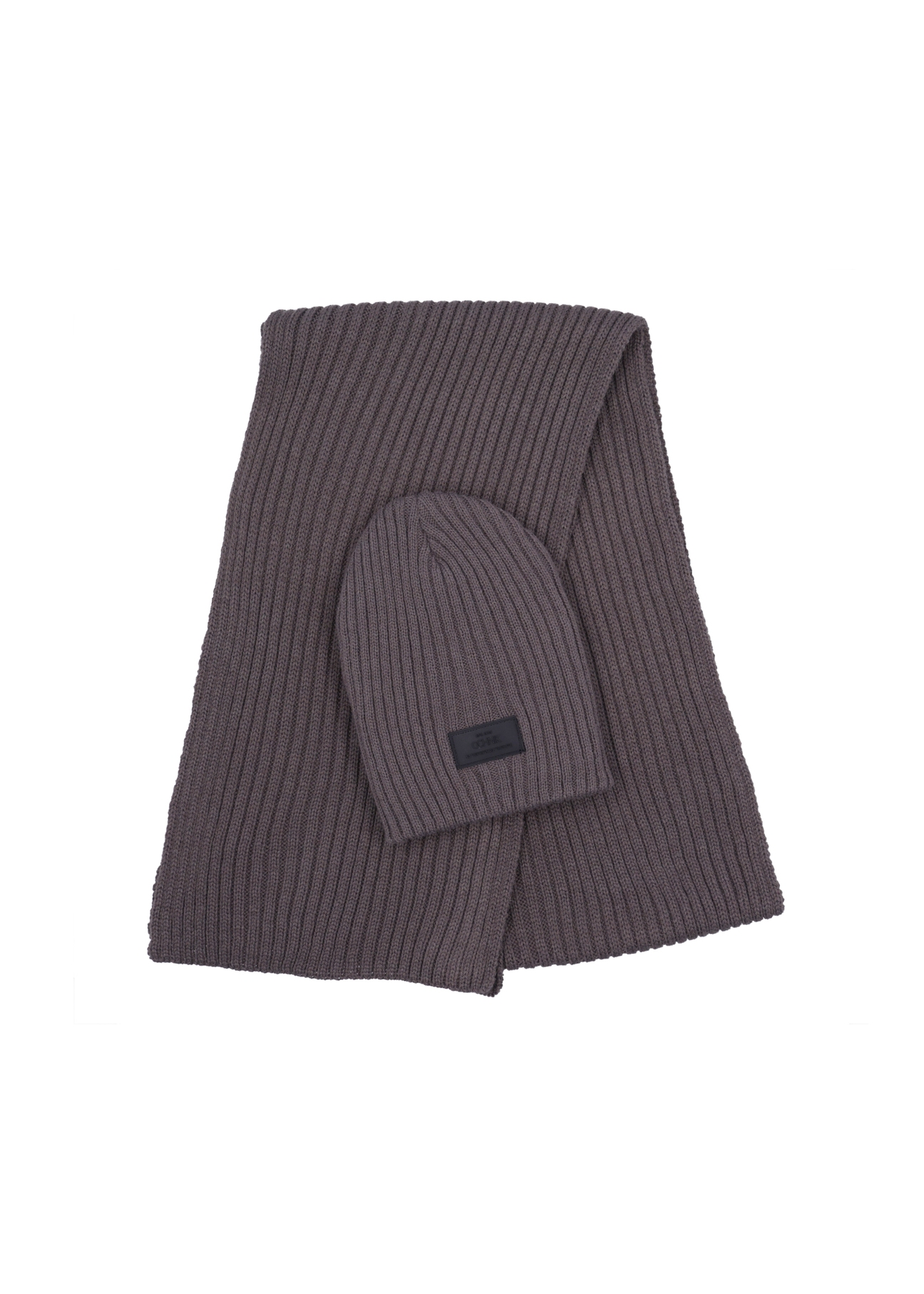 Men's gray winter scarf SZAMT-0016-9B(Z26)