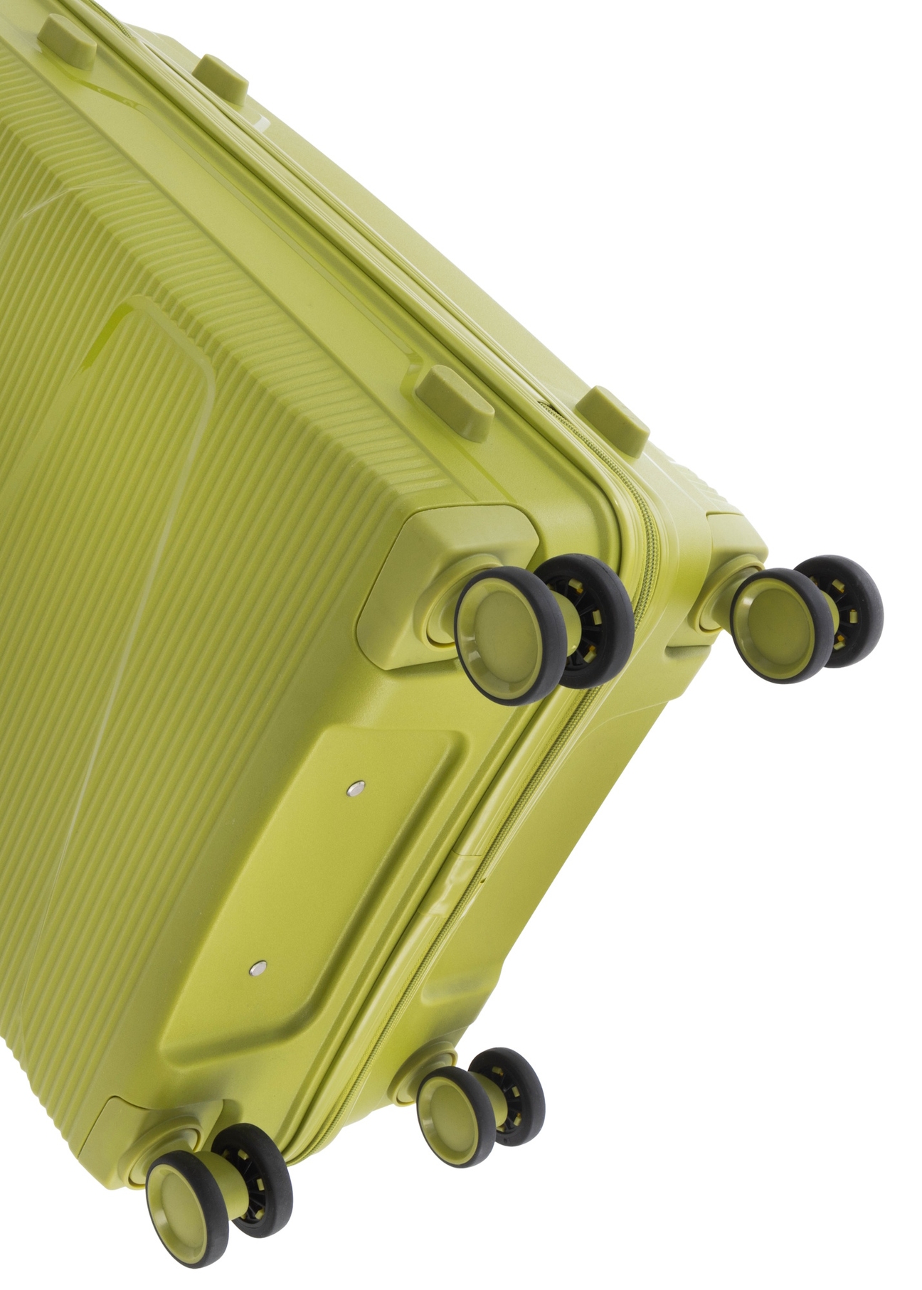 Large suitcase on wheels WALPP-0028-8G-28(W26), view of the product wheels on a white background.