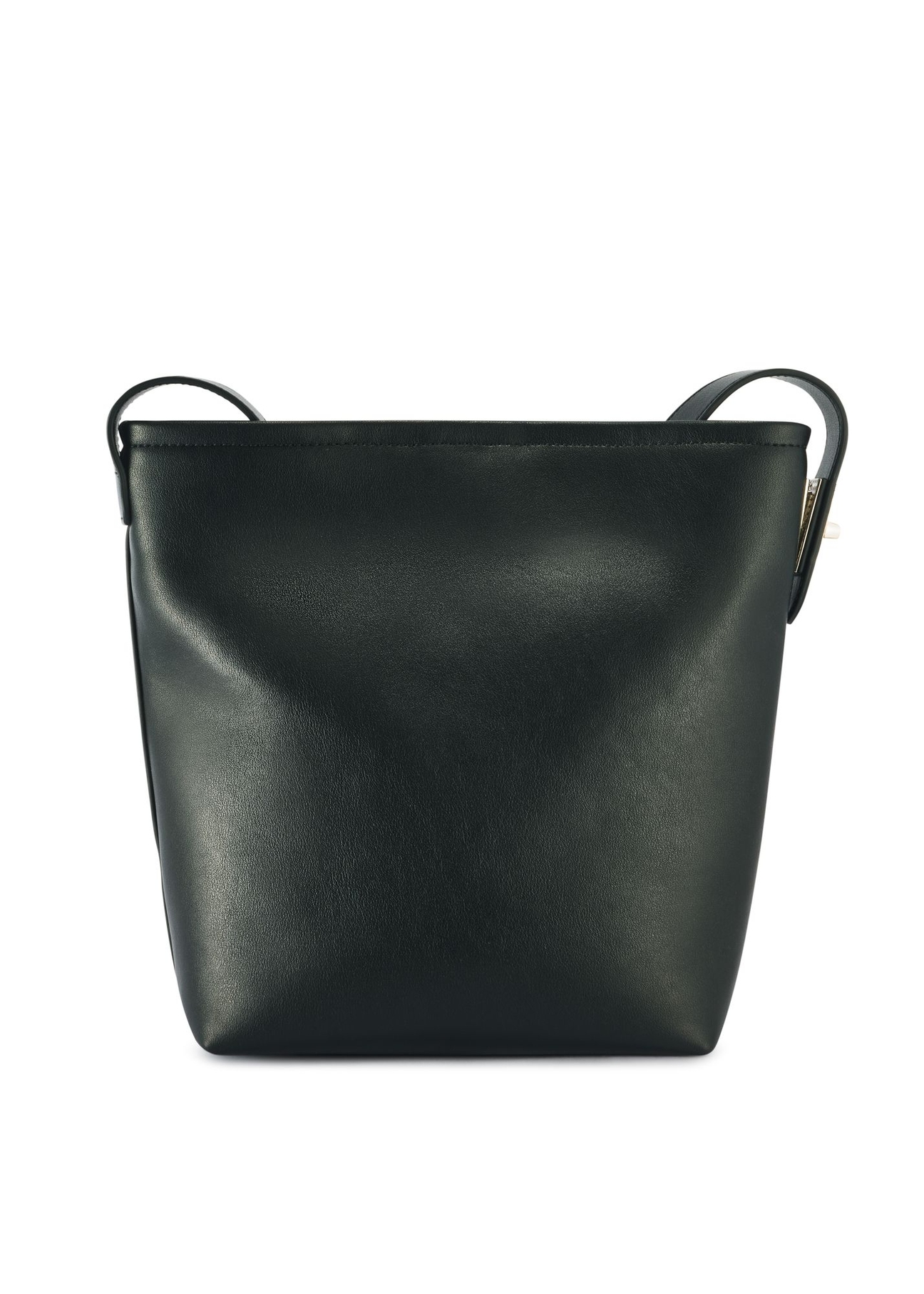 Black women's shoulder bag TOREC-1093-99(Z25) - back view of the product on a white background.