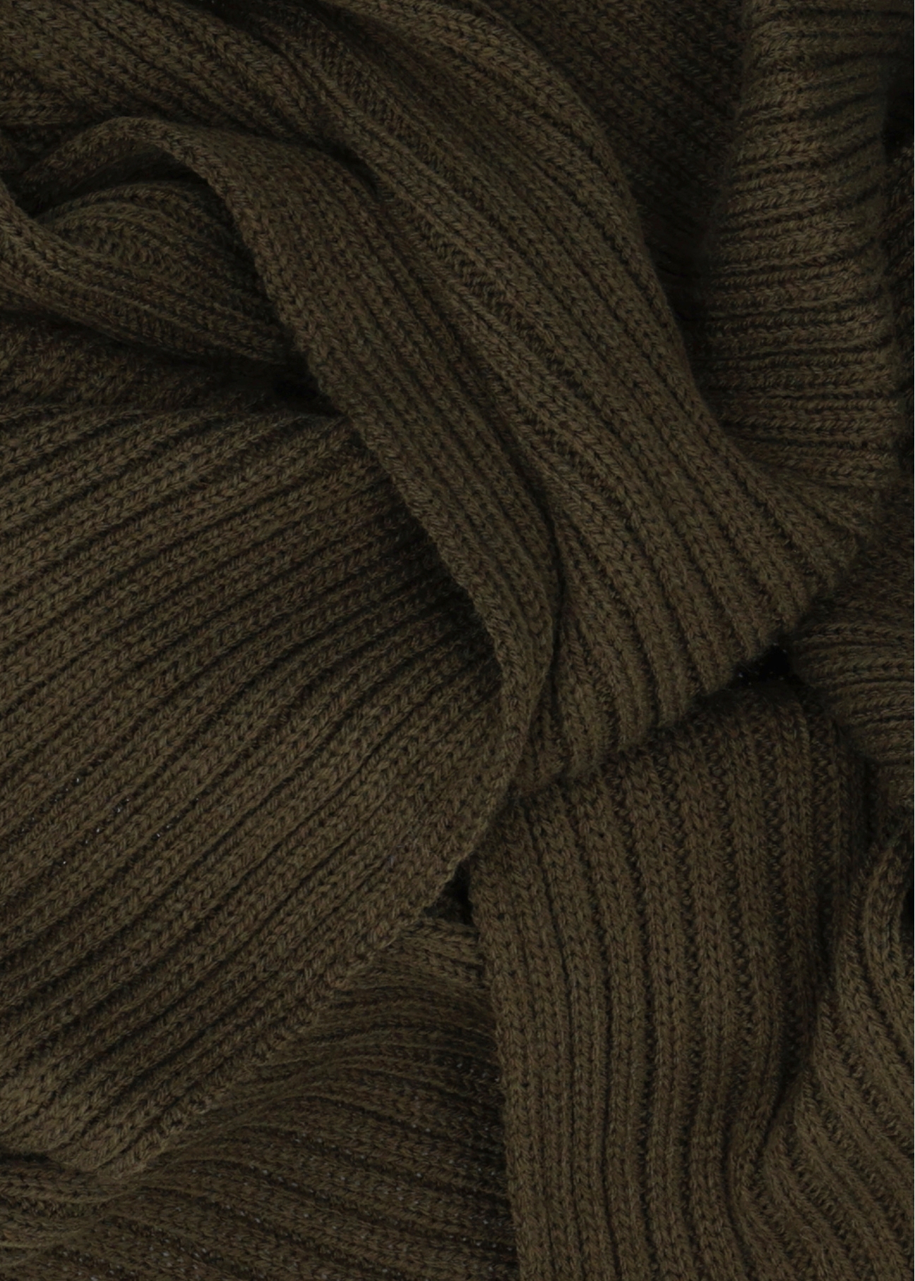 Men's green winter scarf SZAMT-0016-8B(Z26), close-up of the material on a white background.