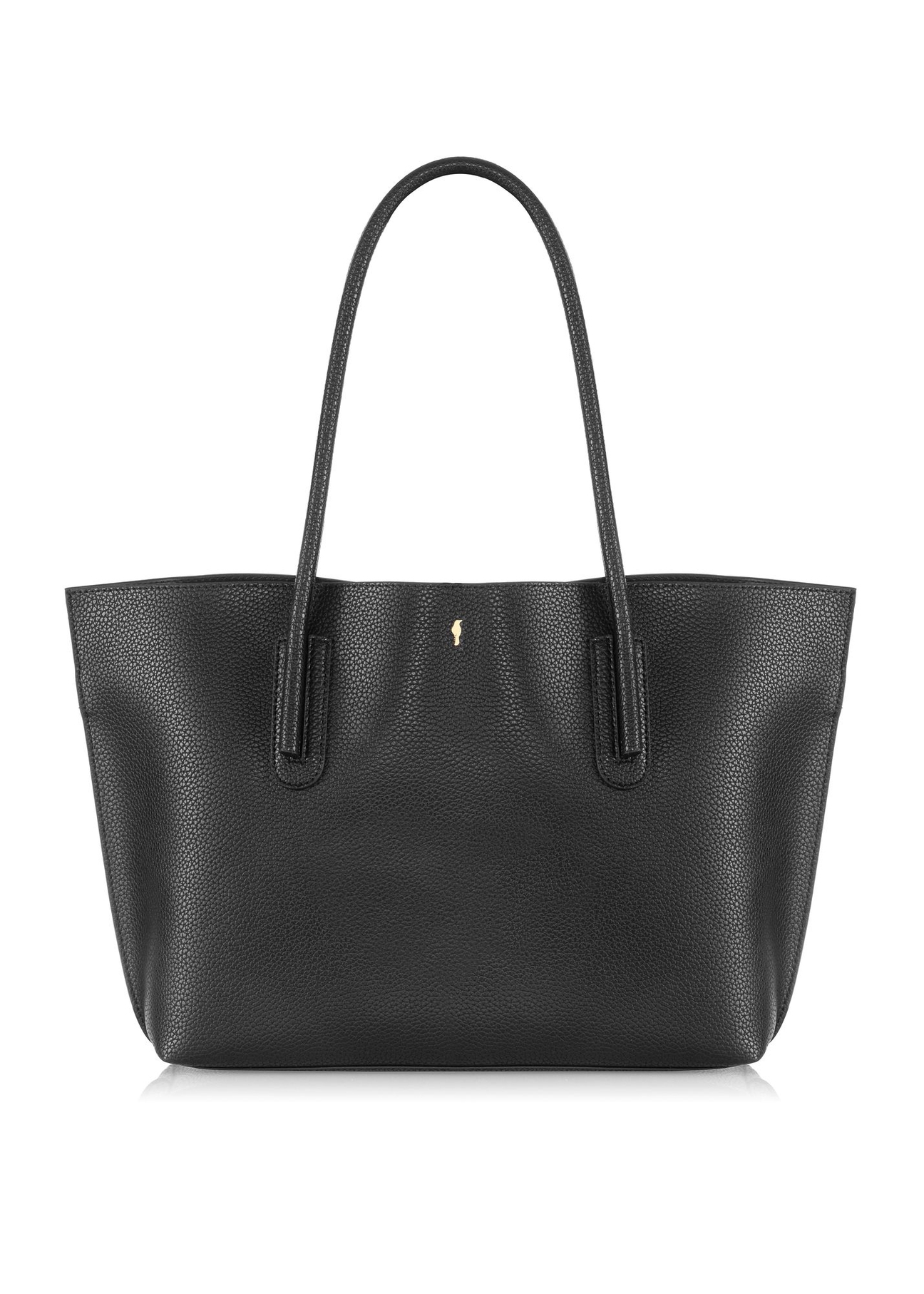 Black women's shopper bag TOREC-0938-99(W24)-01