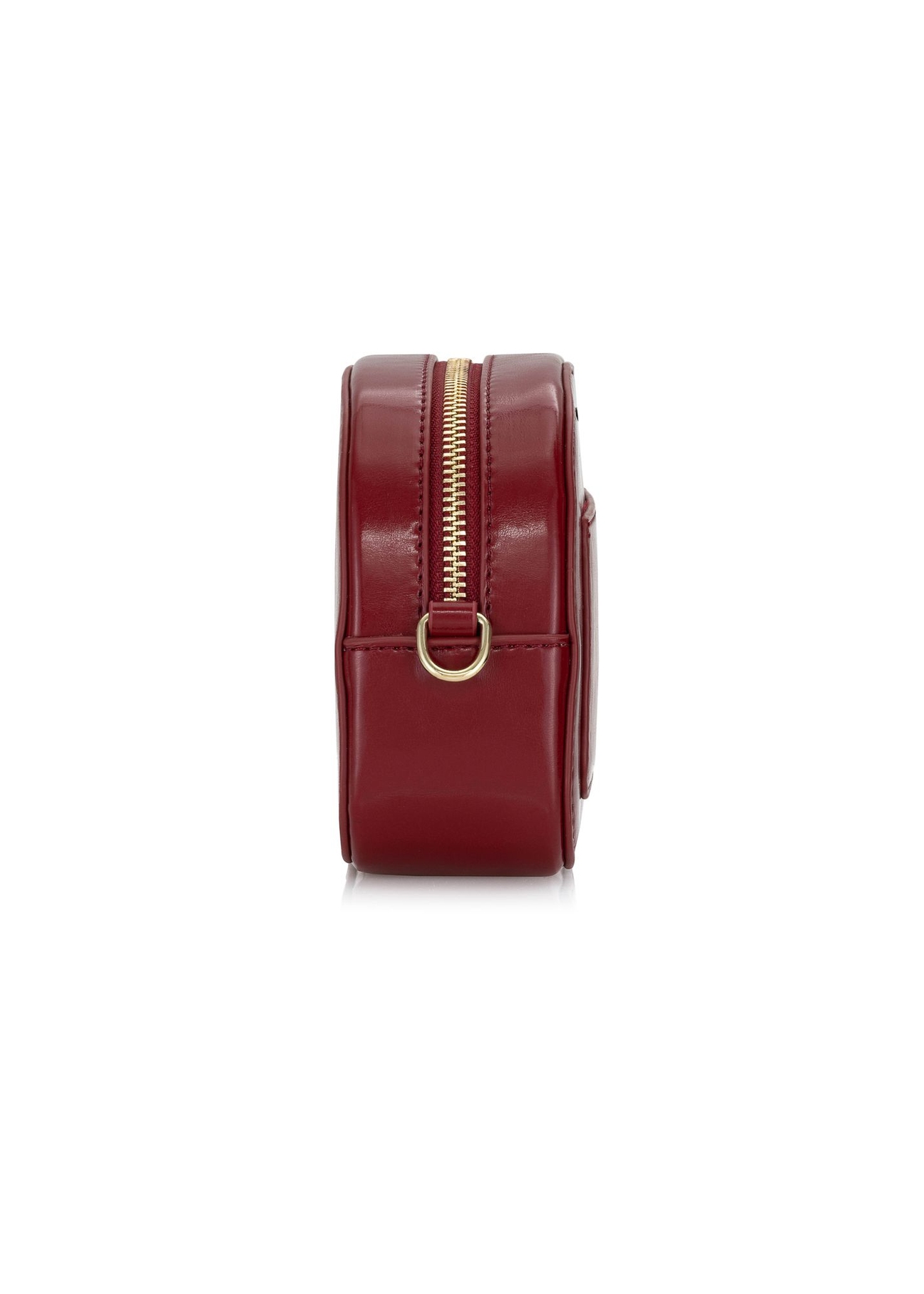Small red handbag made of shiny imitation leather TOREC-0730B-49(Z24)-03