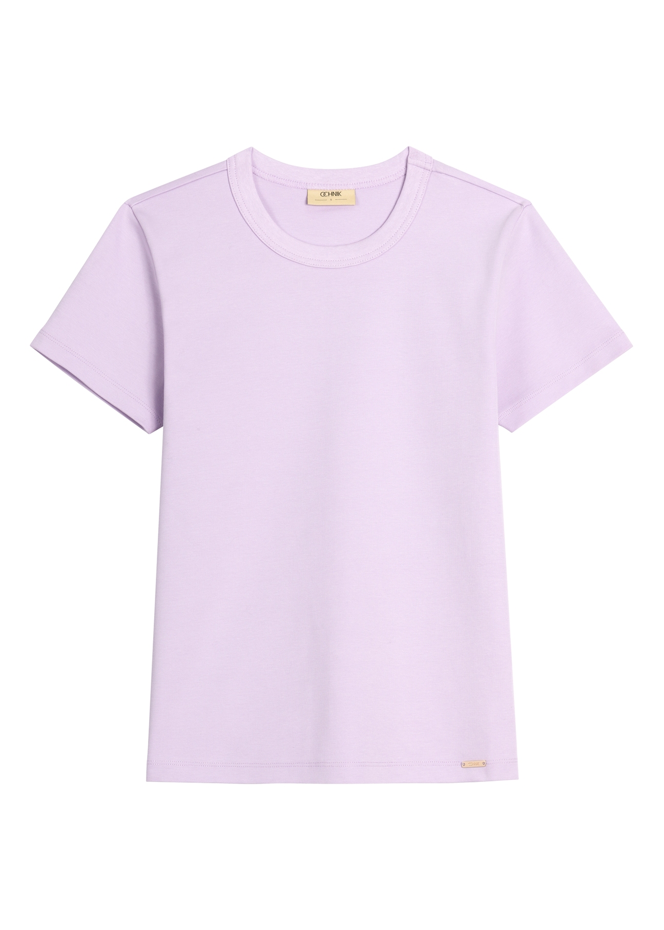 Light purple women's cotton T-shirt TSHDT-0144-6A(Z26)