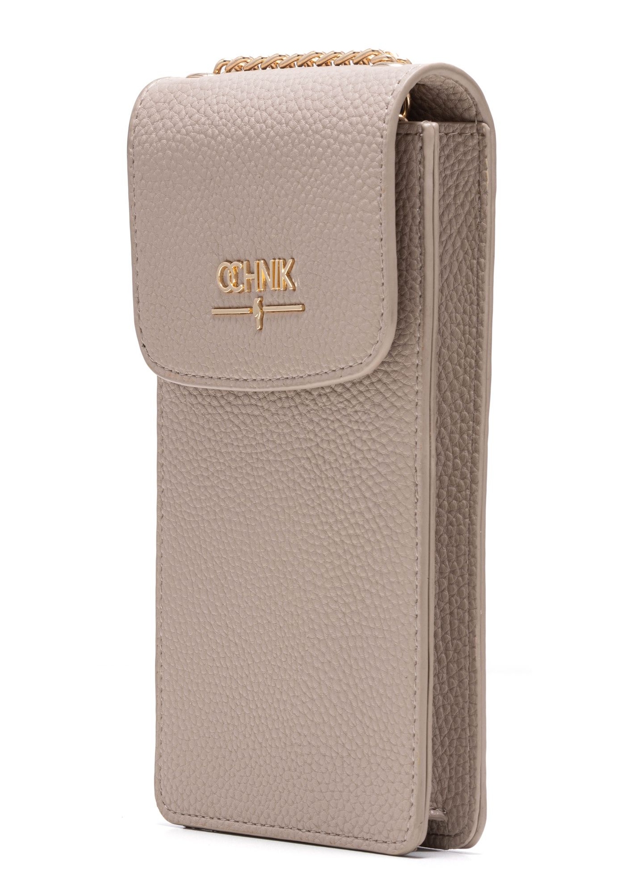 Beige women's pouch TOREC-1112-80(Z25), diagonal view of the product on a white background.
