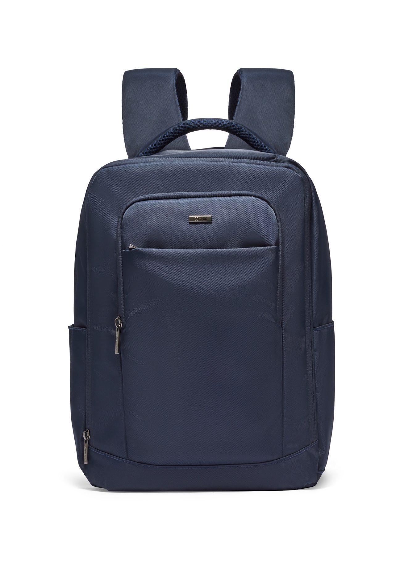 Navy blue airplane backpack PLCMN-0014-7D(Z26), front view of the product on a light background.
