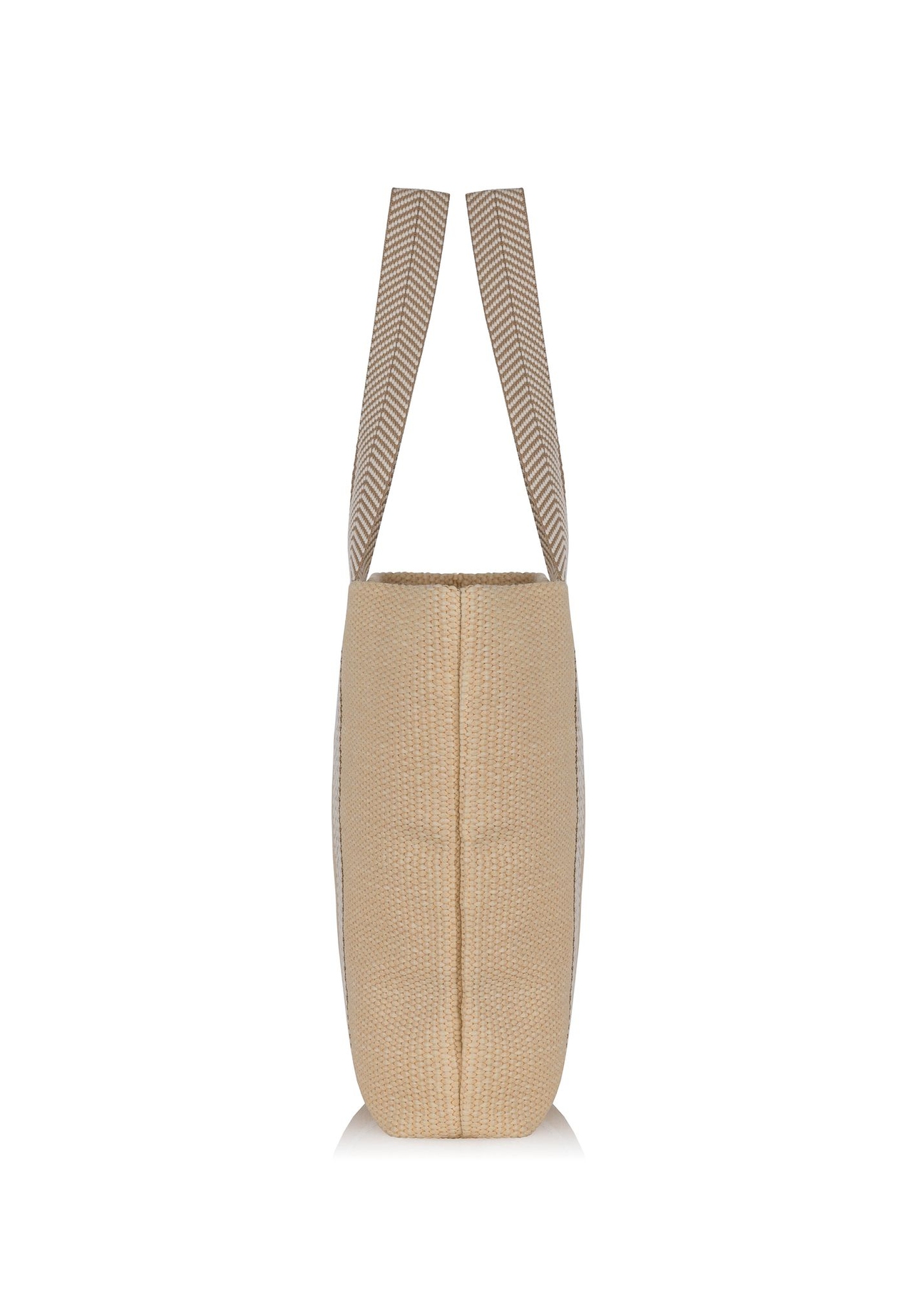 Large imitation straw shopper bag TOREC-0929-81(W24)-02