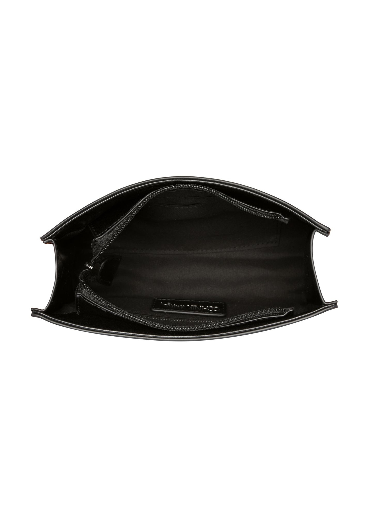 Small black women's handbag made of imitation leather TOREC-1324-99(Z26) - product view from above, on a white background.