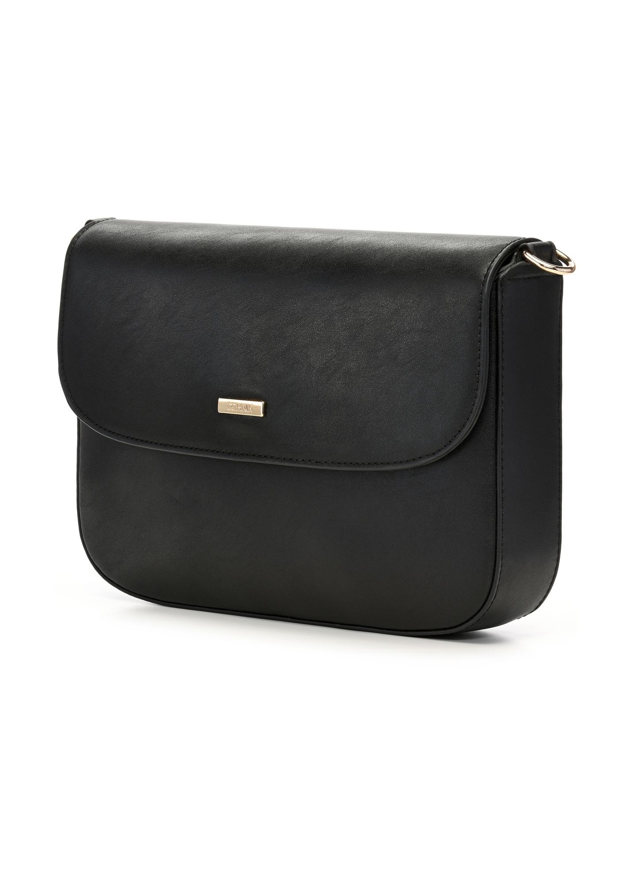 Black women's shoulder bag TOREC-1262-9F(Z26) - diagonal product view, on a white background.