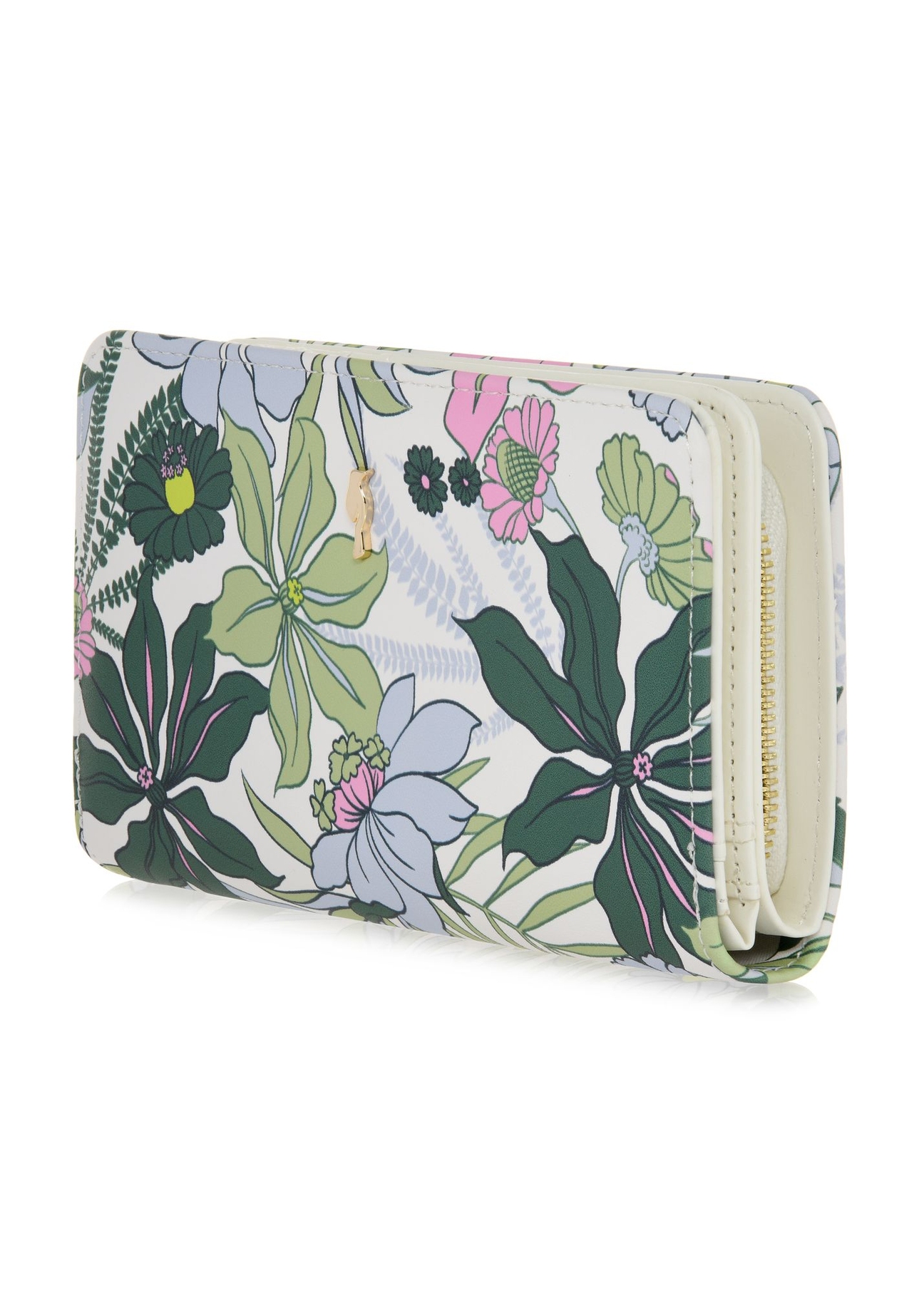 Women's wallet with floral pattern POREC-0373-15(W24)-03
