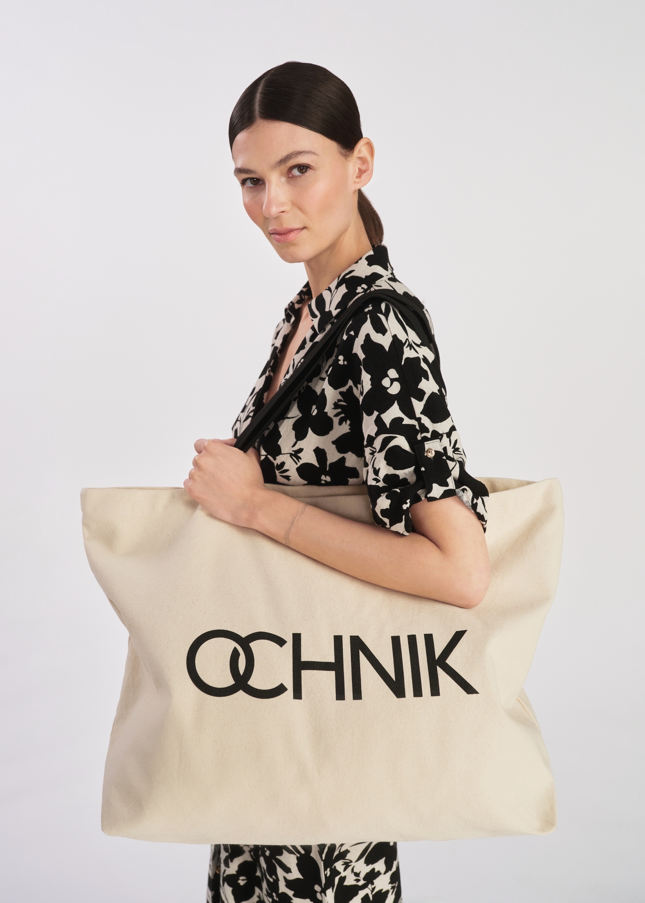 Women's fabric shopper bag TOREN-0136B-81(W25)