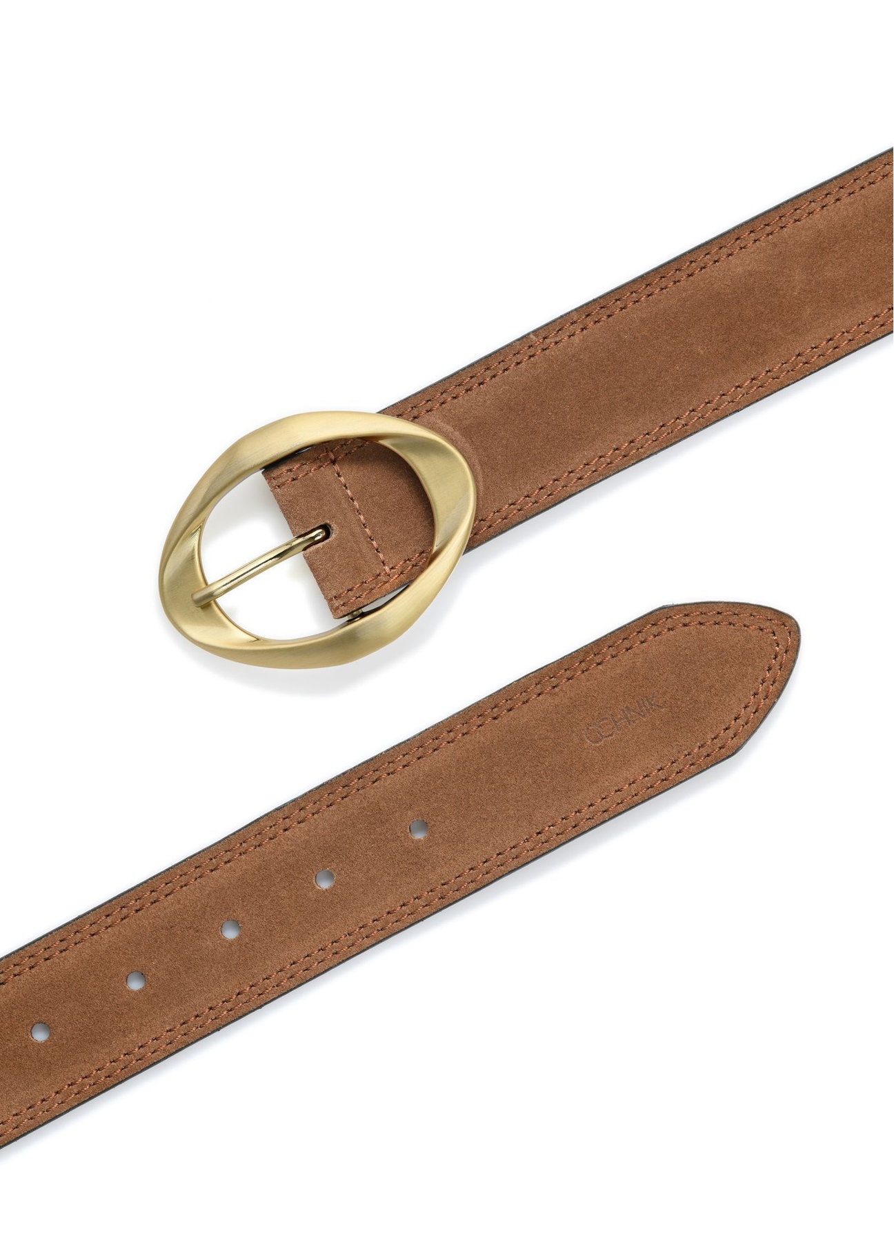 Brown Suede Women's Belt PASDS-0318-89(Z24)-04