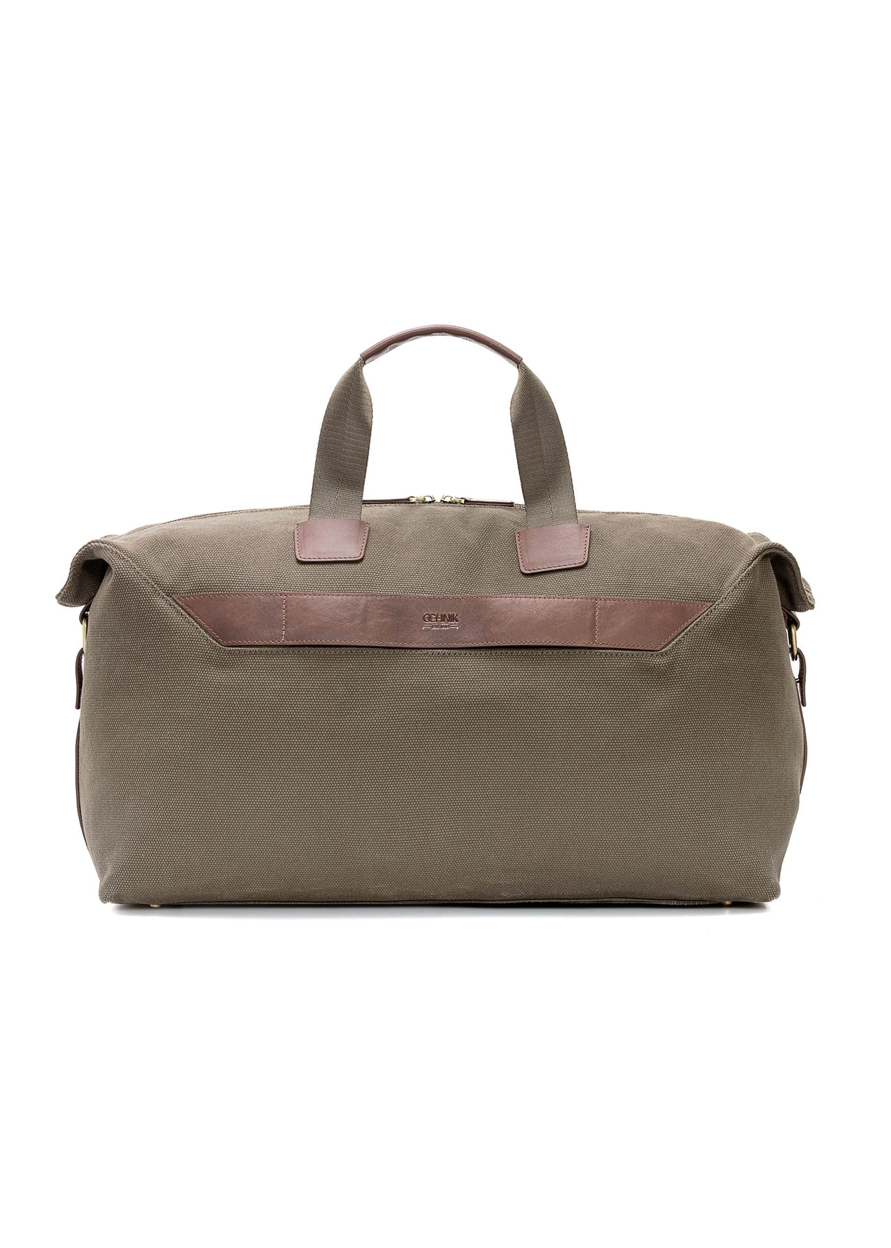 Khaki travel bag TORMN-0372-55(Z25), product view from the front on a white background.