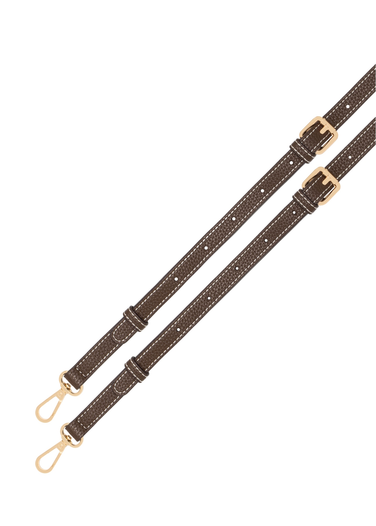 Brown women's shoulder bag TOREC-1063-1H(Z26), view of the product strap on a white background.