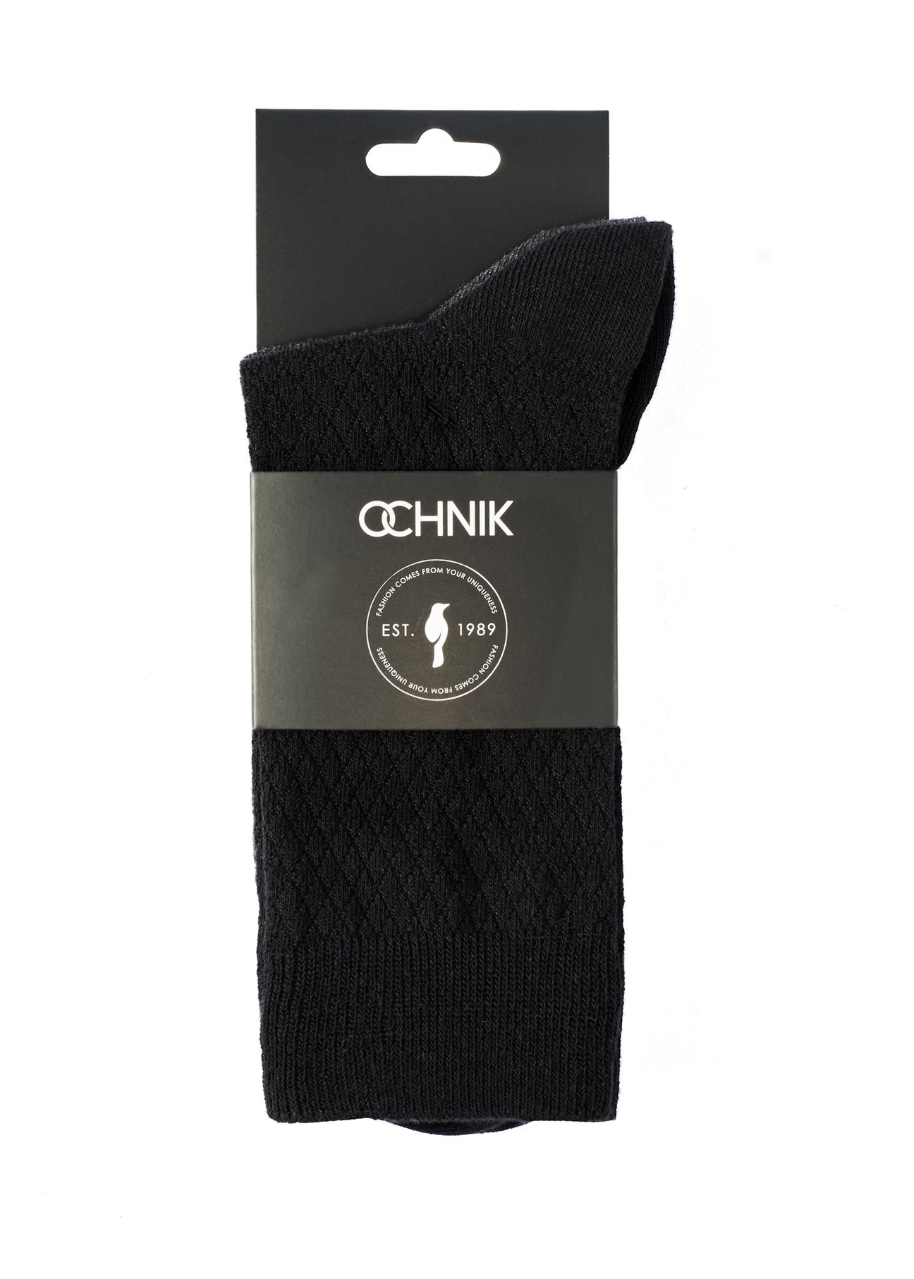 Set of men's long socks ZESMT-0058-9B(Z26), product view with packaging on white background.