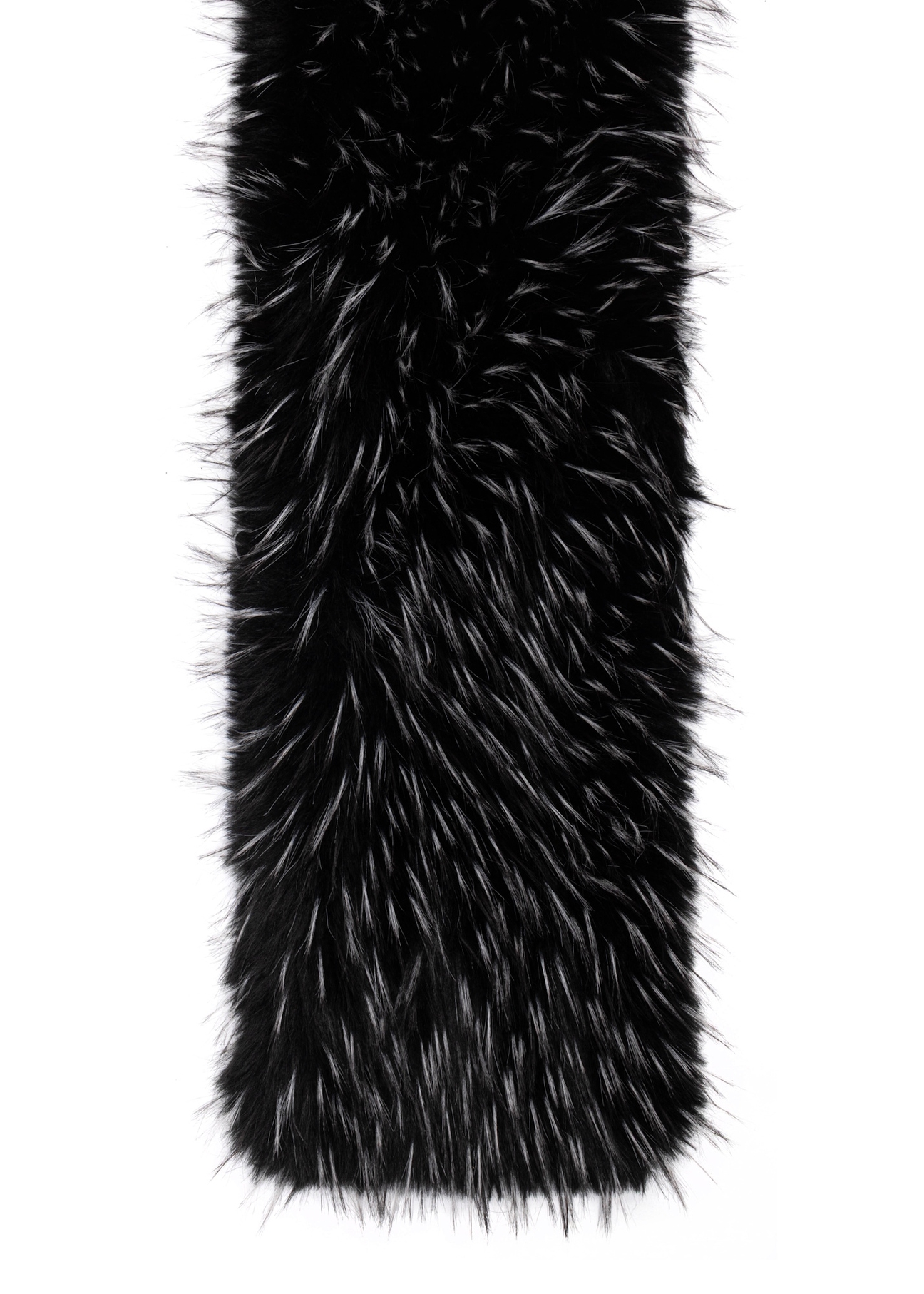 Women's scarf with a soft, fuzzy texture SZADF-0040-9J(Z26), front view on a white background.
