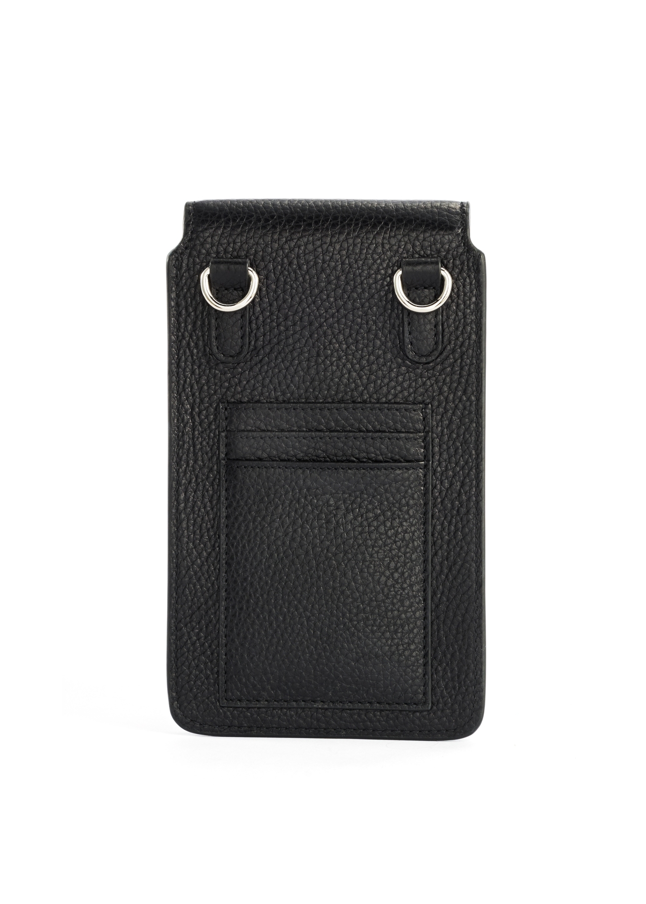 Women's leather bag in black TORES-1154-99(Z25), product view from the back on a white background.