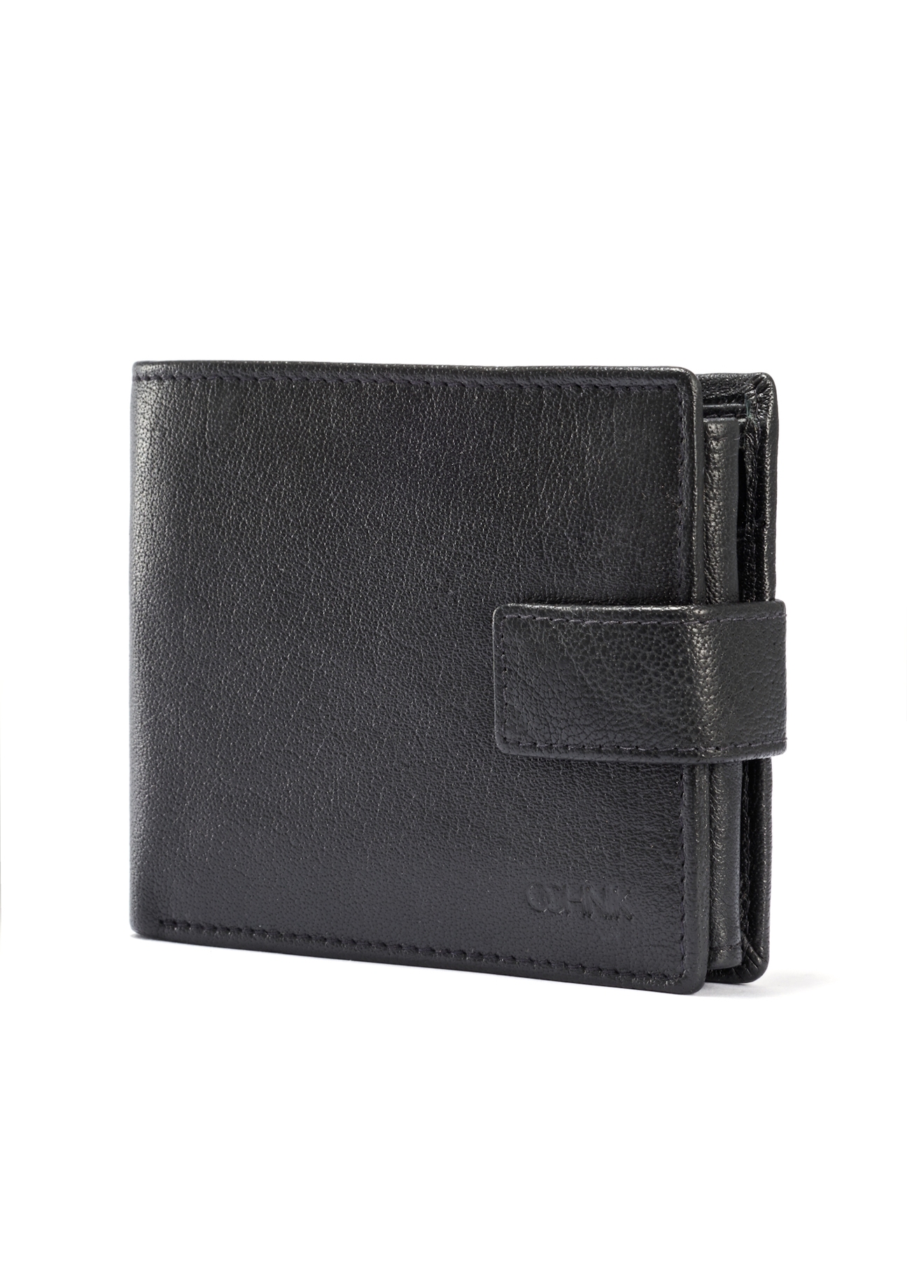 Black men's leather wallet PORMS-0651-99(W25)