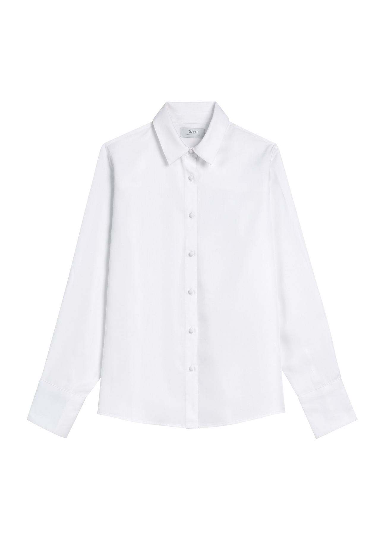 White women's shirt KOSDT-0182-0A(W26), front product view on white background.