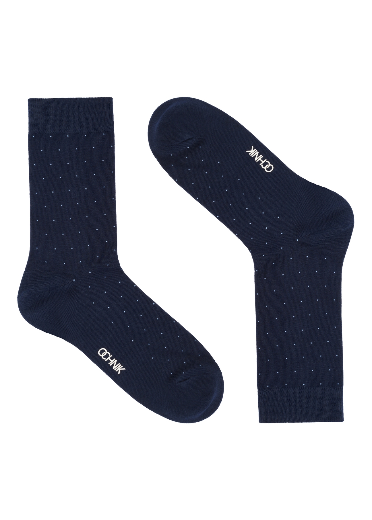 Set of men's long socks ZESMT-0063-00(W26) - product view from above, on a white background.