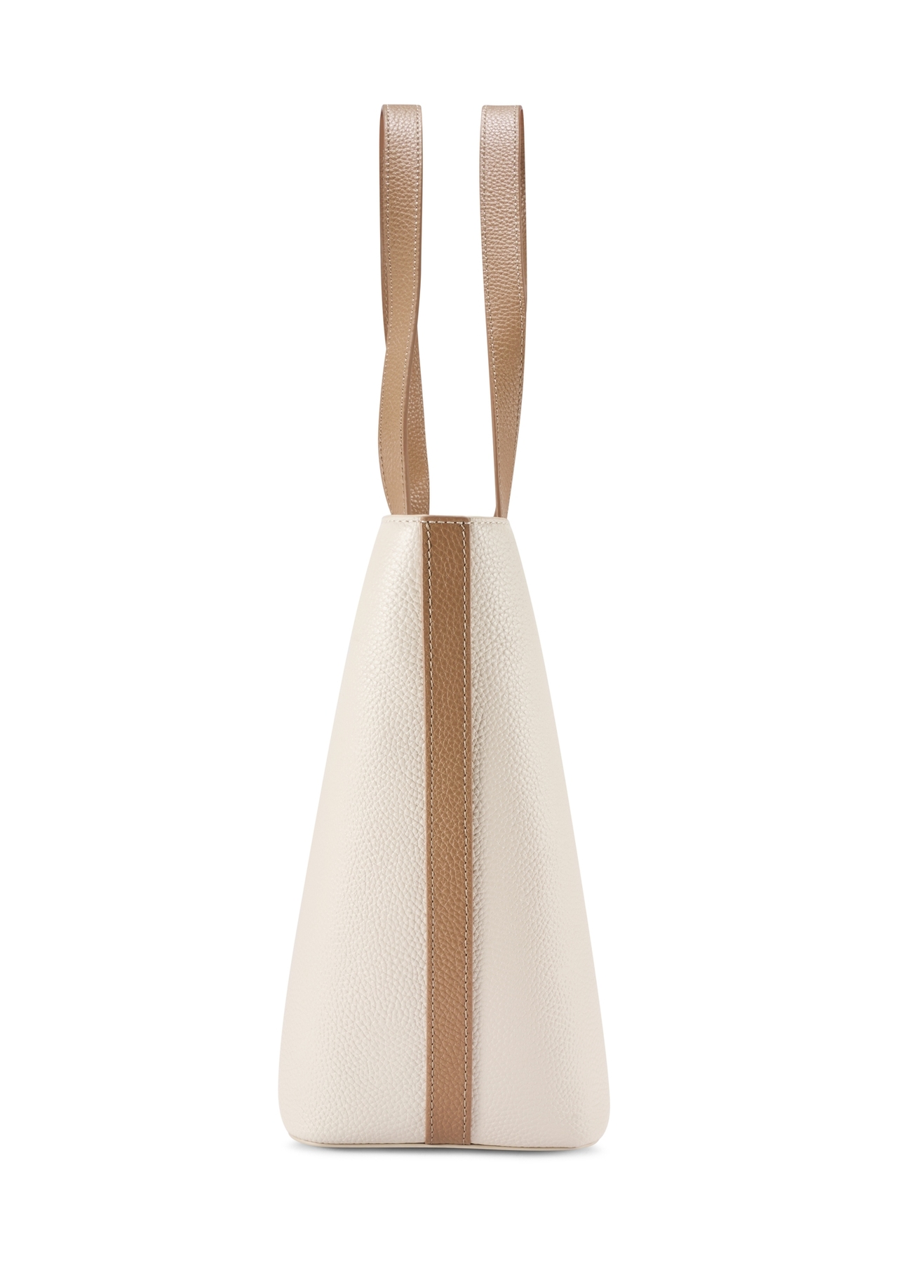 Cream leather shopper bag TORES-1273-0B(W26)