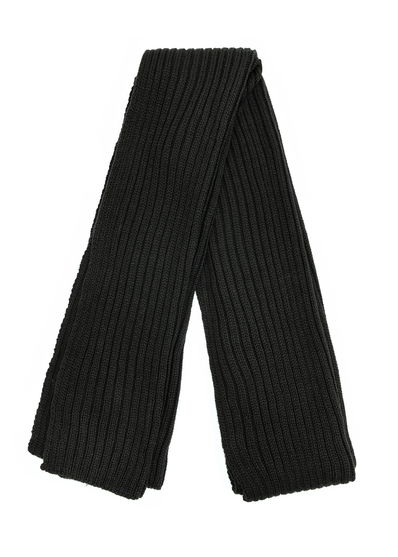 Green men's scarf SZAMT-0016-54(Z25), view of the folded product on a white background.