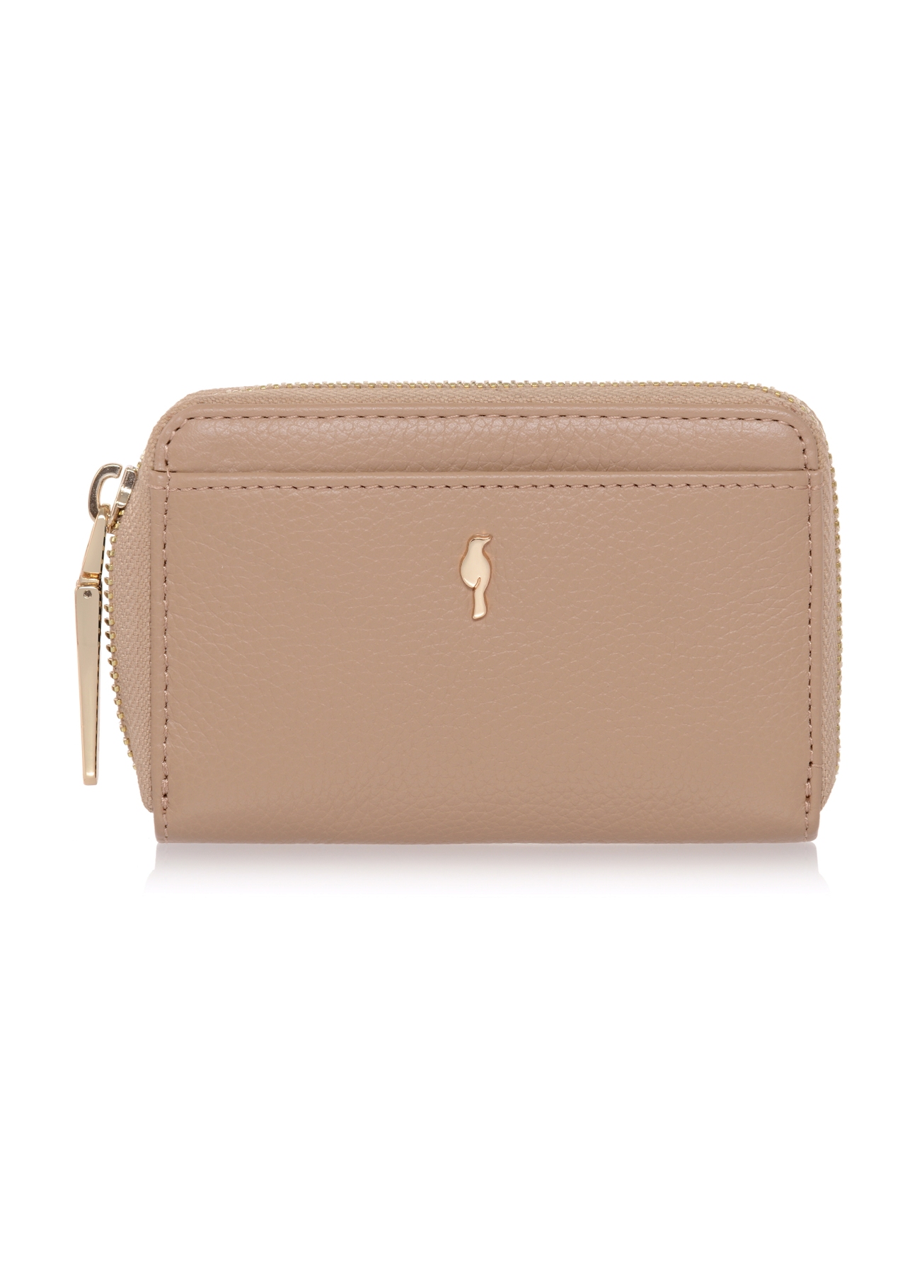 Beige leather women's wallet PORES-0832-81(W23)-01