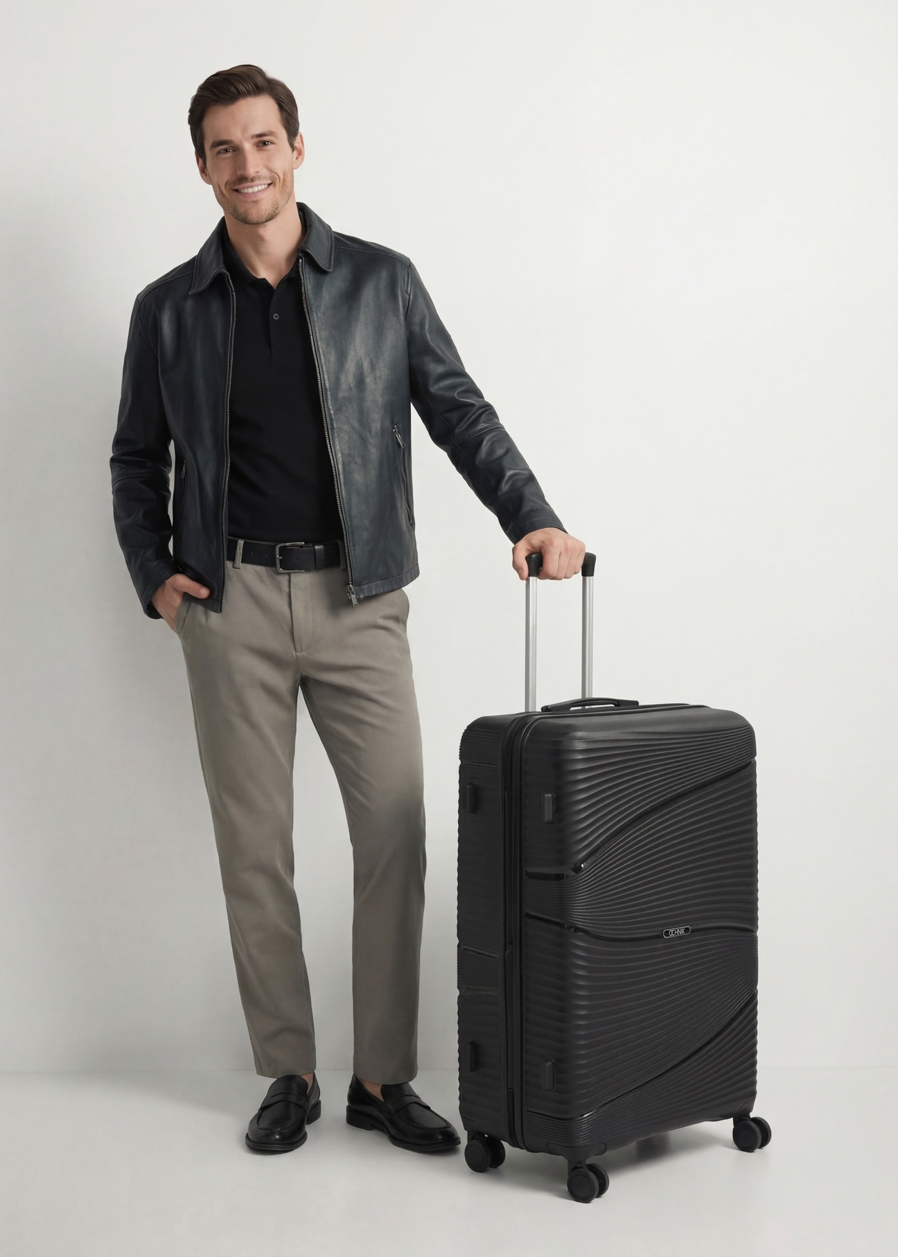 Large suitcase on wheels WALPP-0021-99-28(W25)