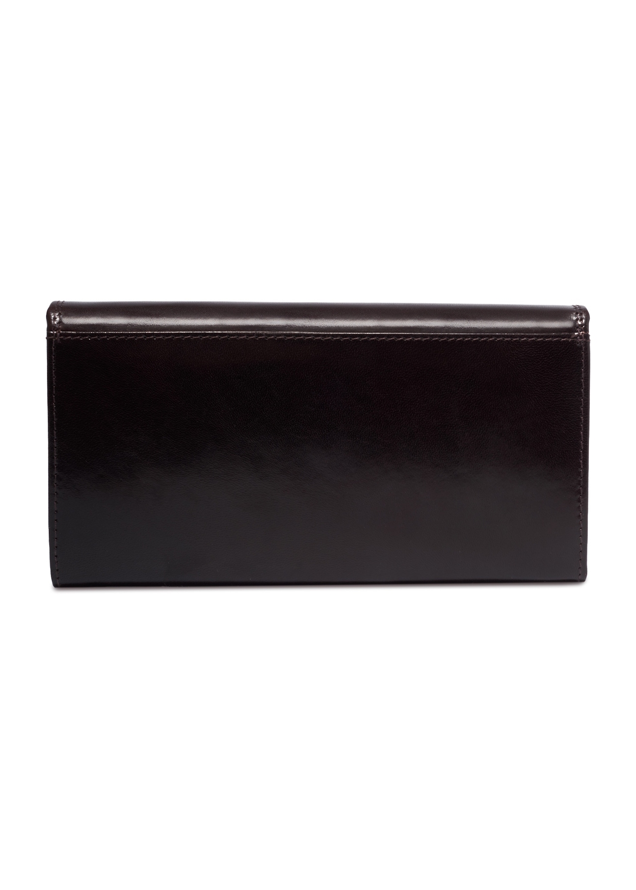 Burgundy women's wallet PL-125-4D(KS), product view from the back on a white background.