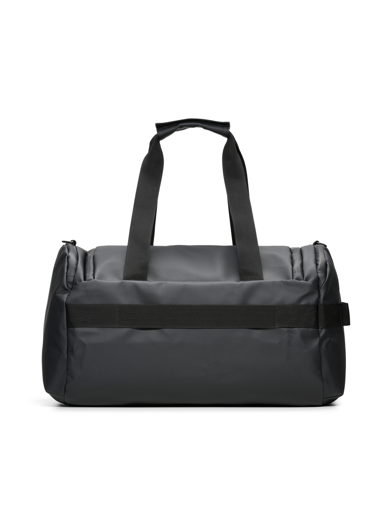 Black travel bag TORMN-0412-99(W26), product view from the back on a white background.