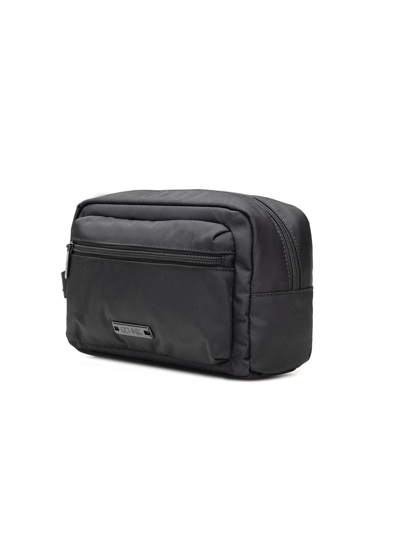 Black large men's cosmetic bag TORMN-0367-99(Z25), diagonal product view on a white background.