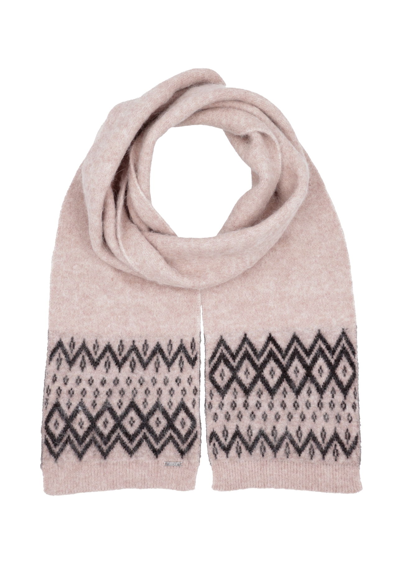 Women's wool scarf SZADT-0228-1J(Z26), front product view on white background.