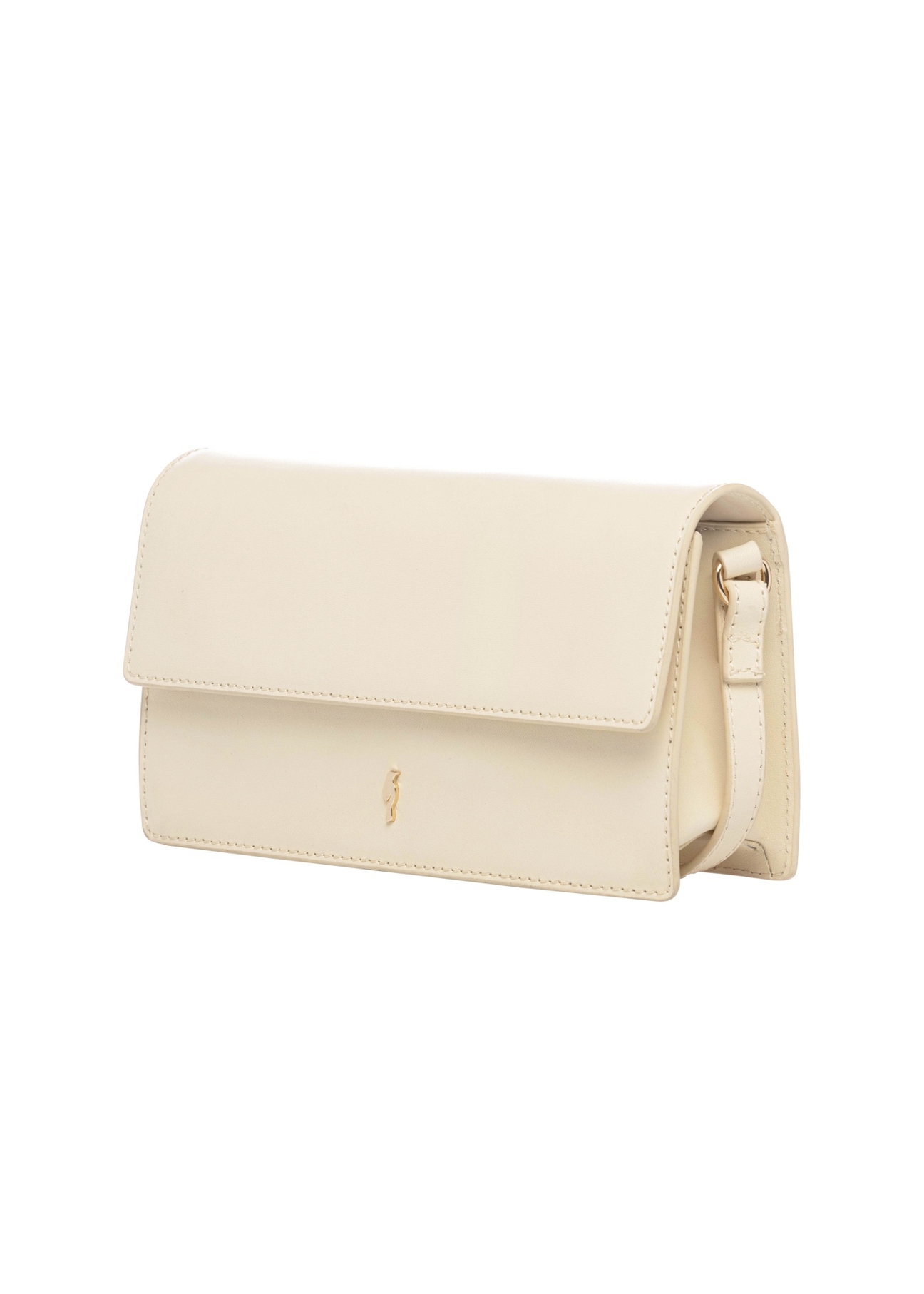 Small leather women's shoulder bag TORES-1290-2A(W26), diagonal product view on white background.