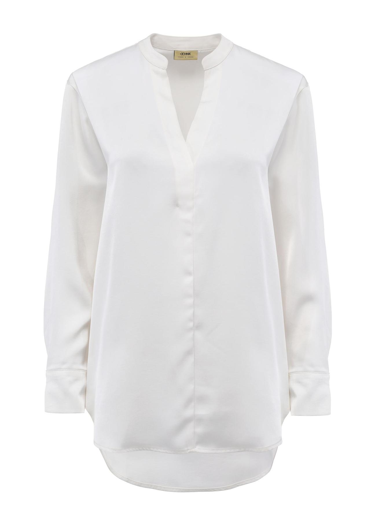 Cream airy women's shirt BLUDT-0176-11(Z24)-04