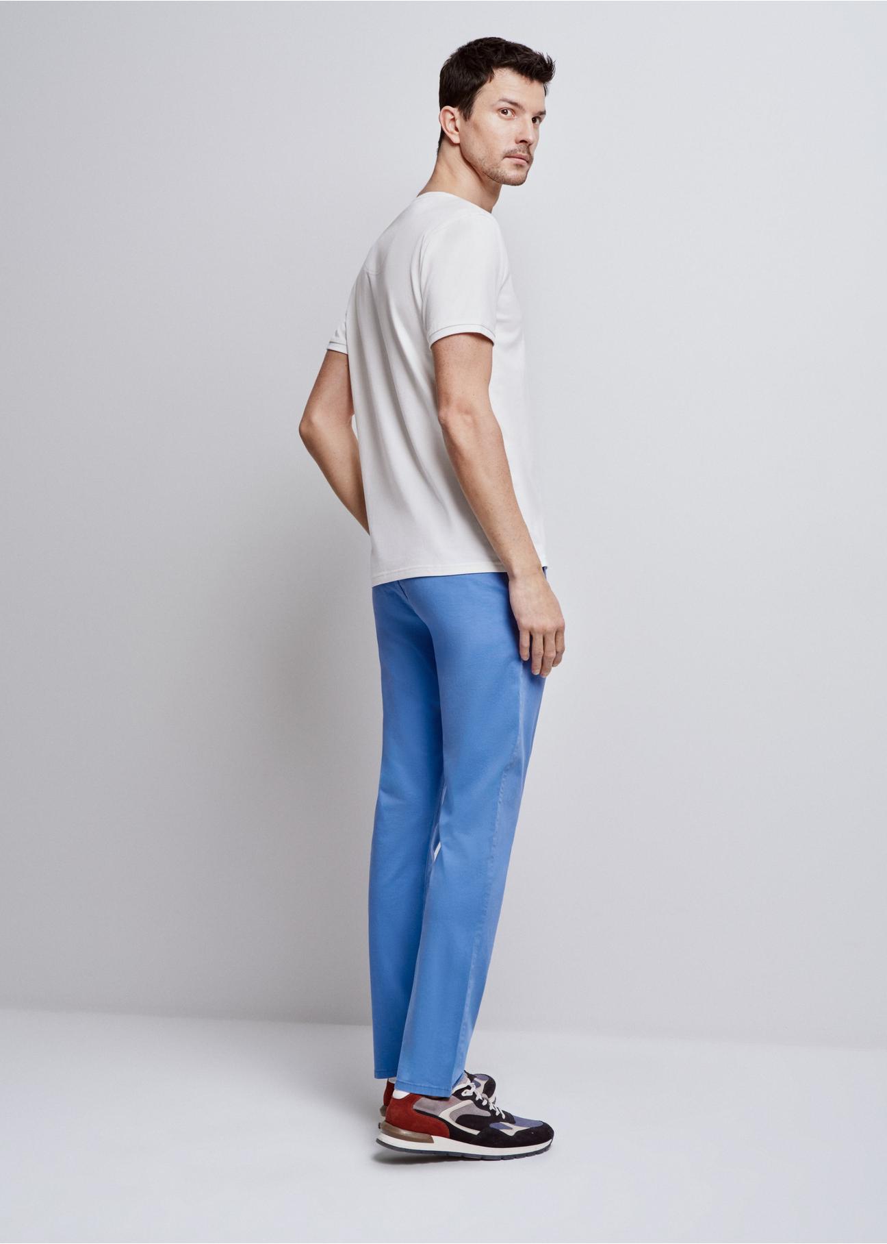 Blue men's pants SPOMT-0097-61(W24)-02