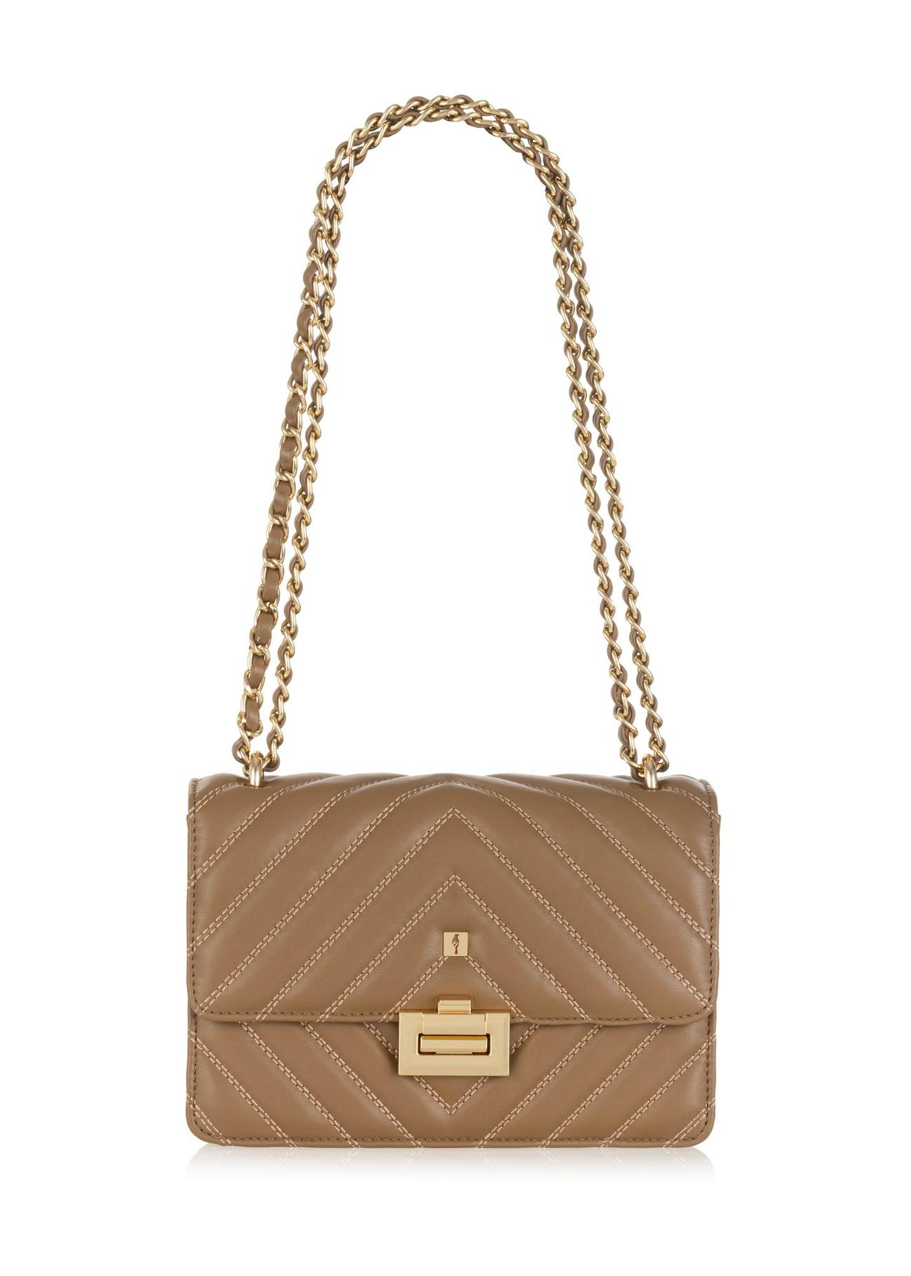 Camel quilted women's bag TOREC-0528B-24(Z24)-01