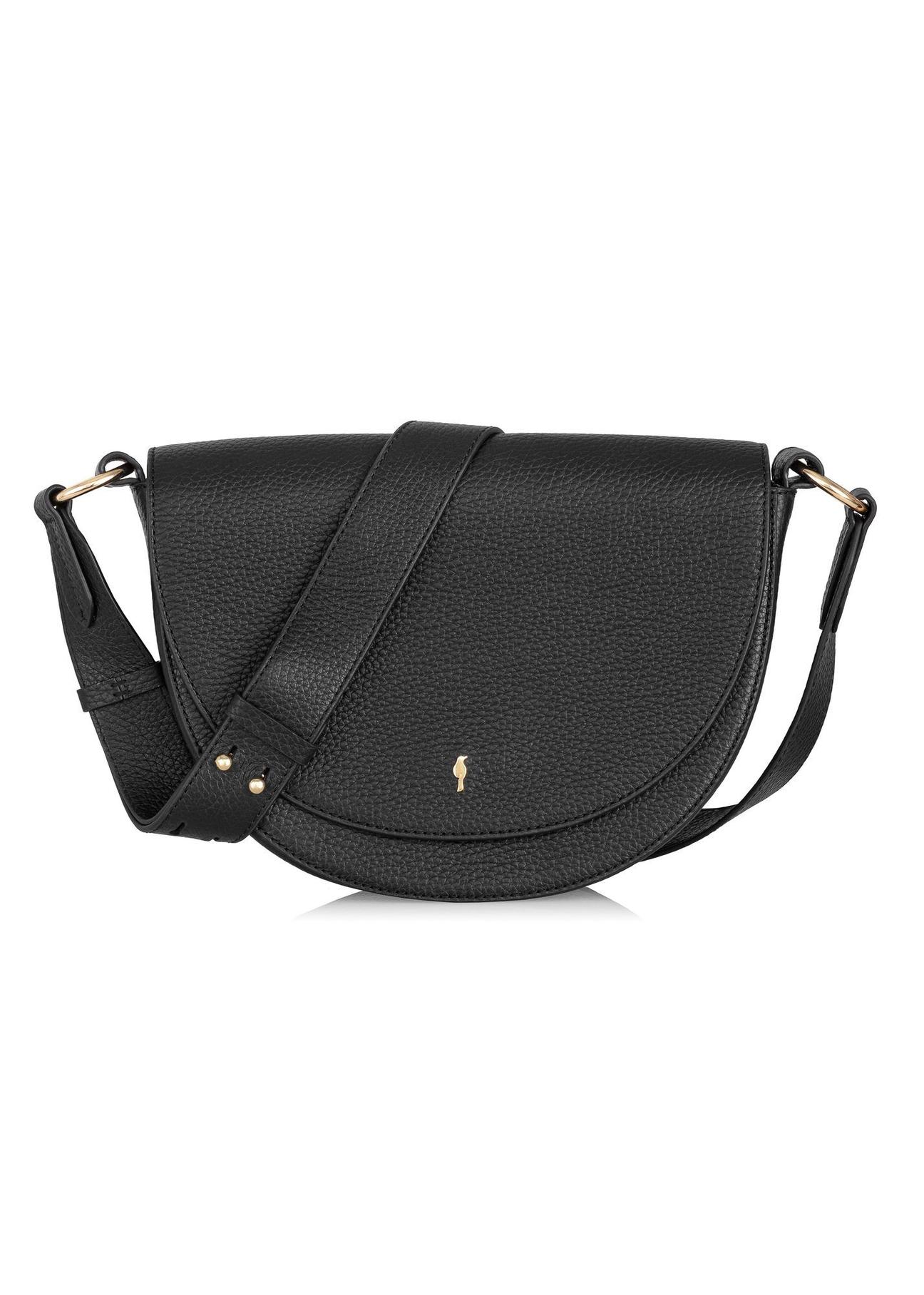 Leather black shoulder bag TORES-0895B-99(Z24)-01