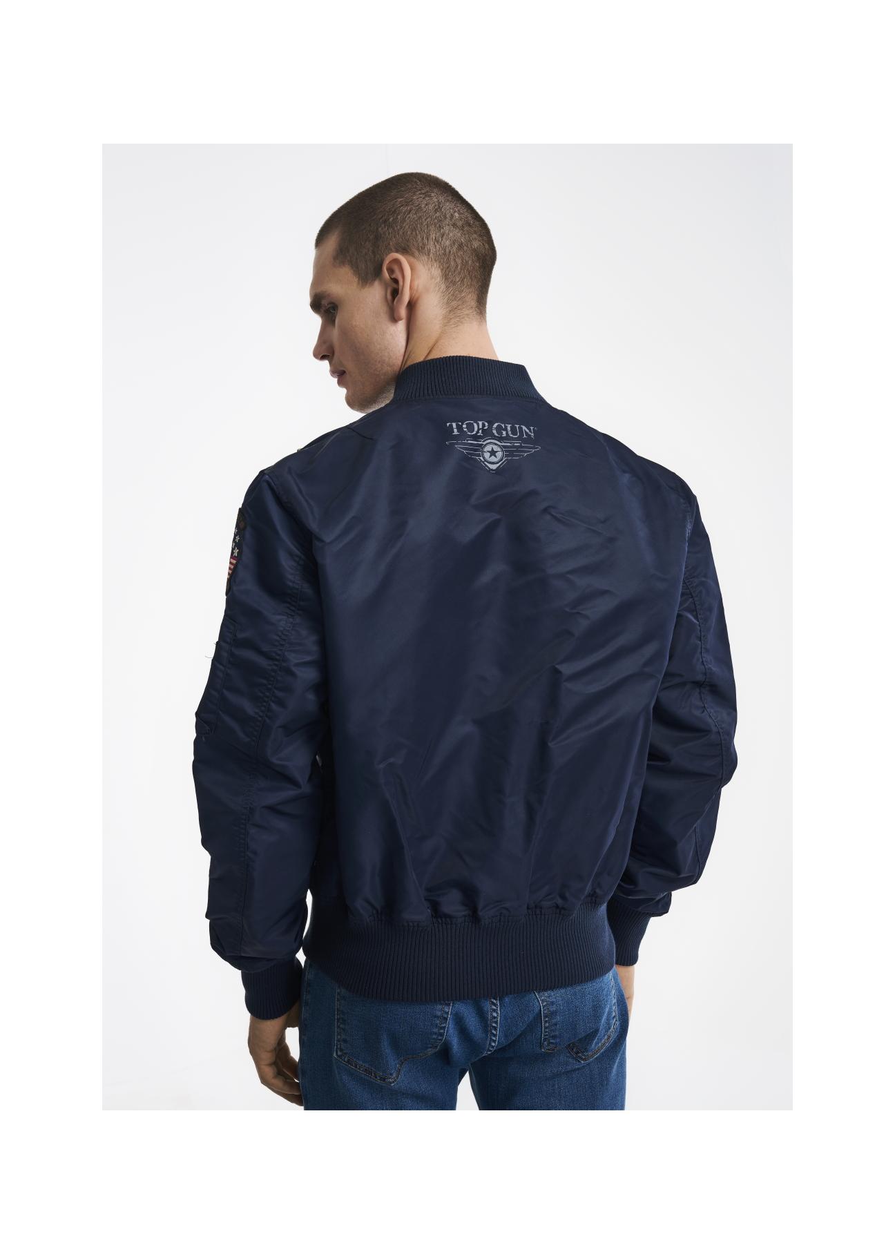 Navy blue men's jacket Top Gun KURMT-0279-69(W24)-06