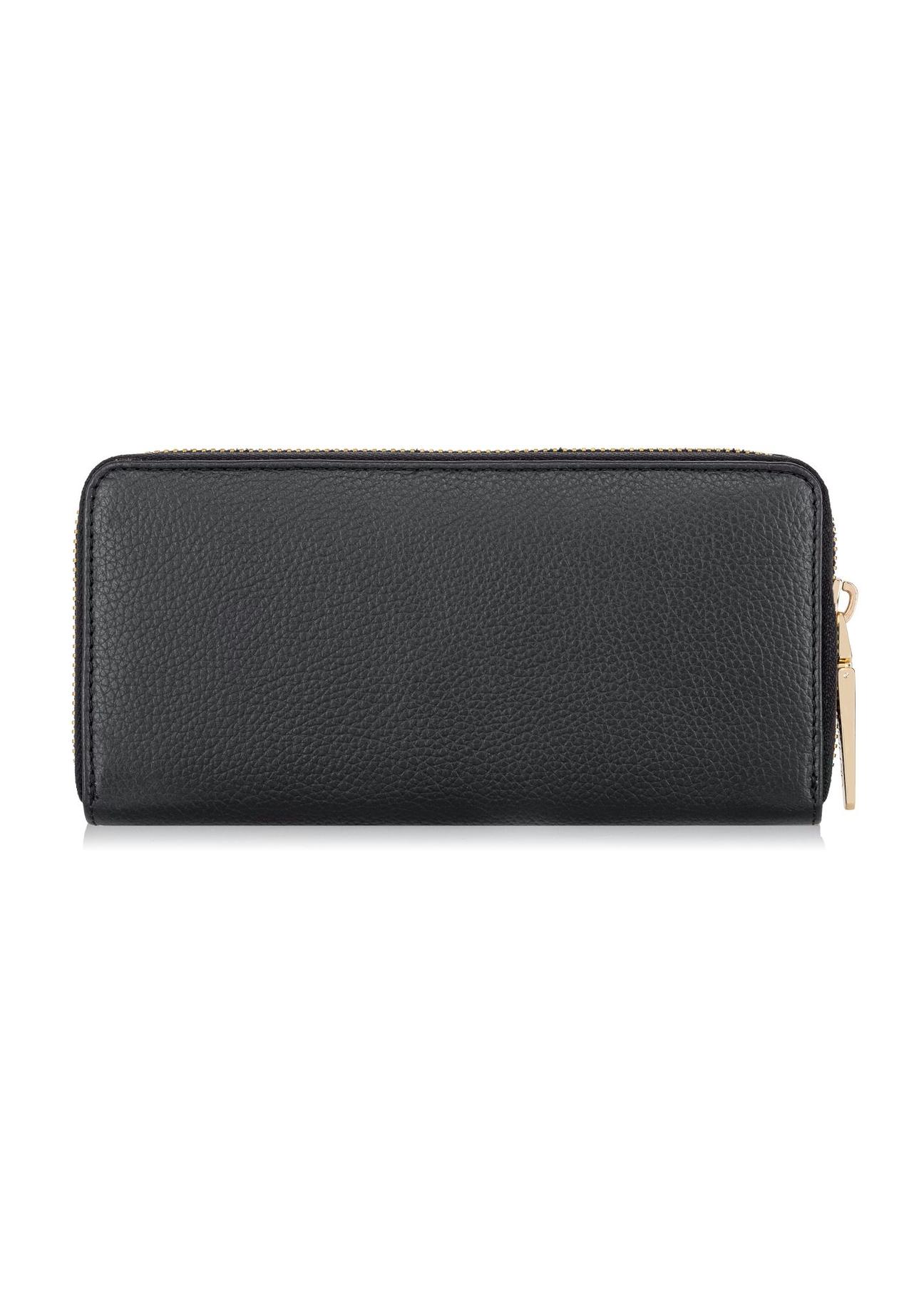 Large black leather women's wallet PORES-0800B-99(W24)-04